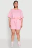 Plus Size Daisy Drawstring Hem Crop Top sold by Rainbow