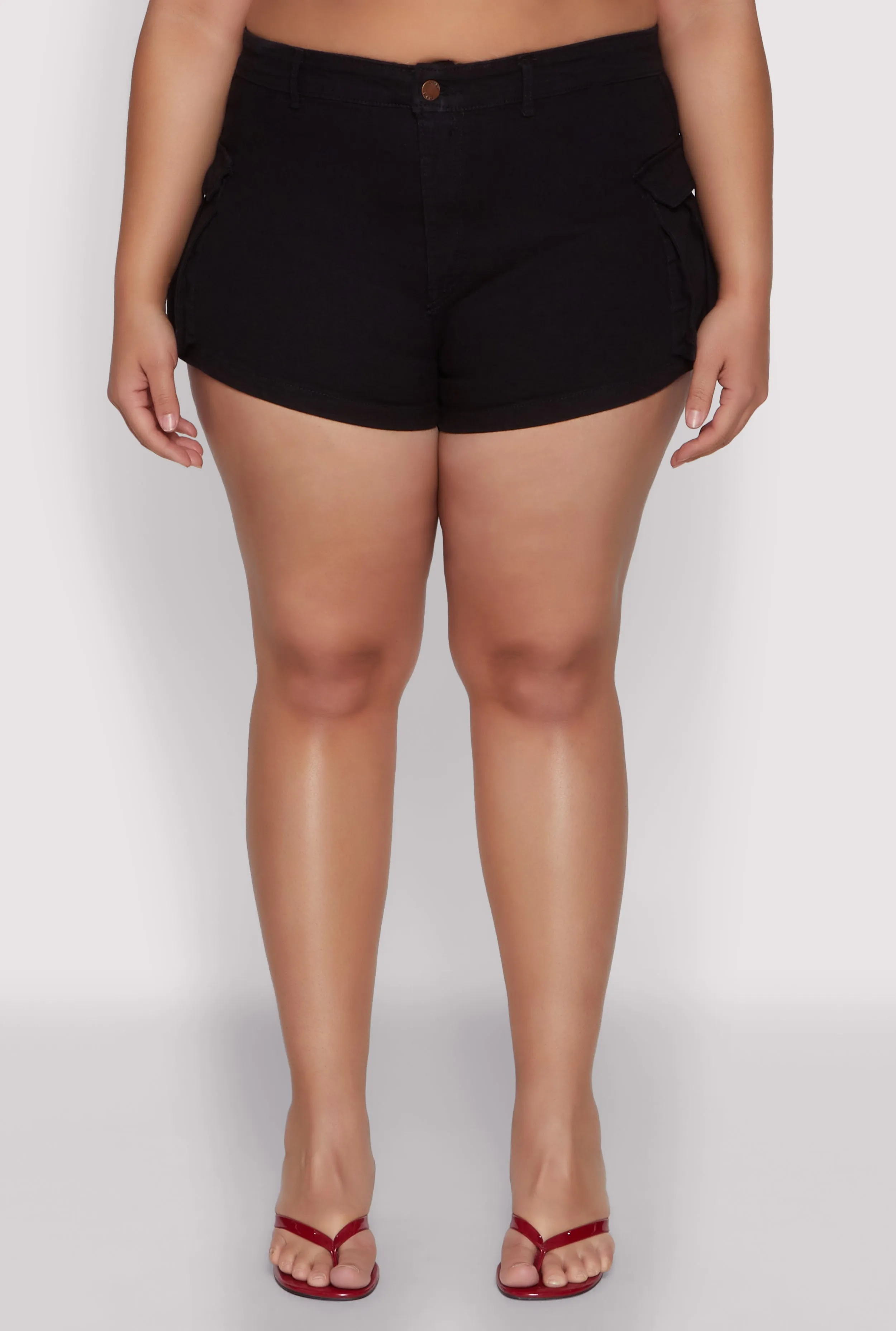 Plus Size Daisy Denim Cargo Shorts sold by Rainbow product image thumbnail 5