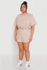 Plus Size Daisy Drawstring Hem Crop Top sold by Rainbow