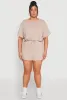 Plus Size Daisy Drawstring Hem Crop Top sold by Rainbow