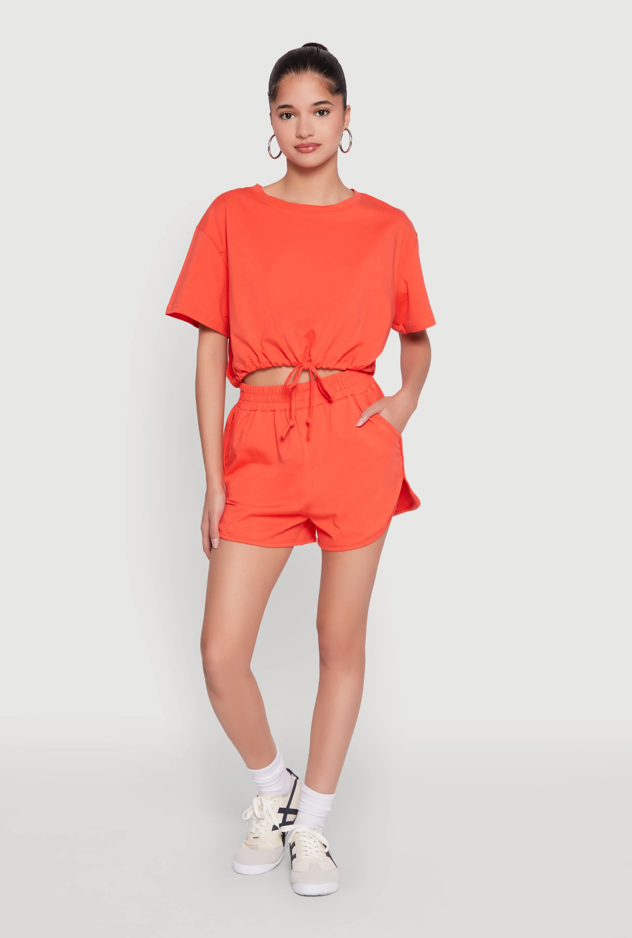 Daisy High Waisted Dolphin Shorts sold by Rainbow