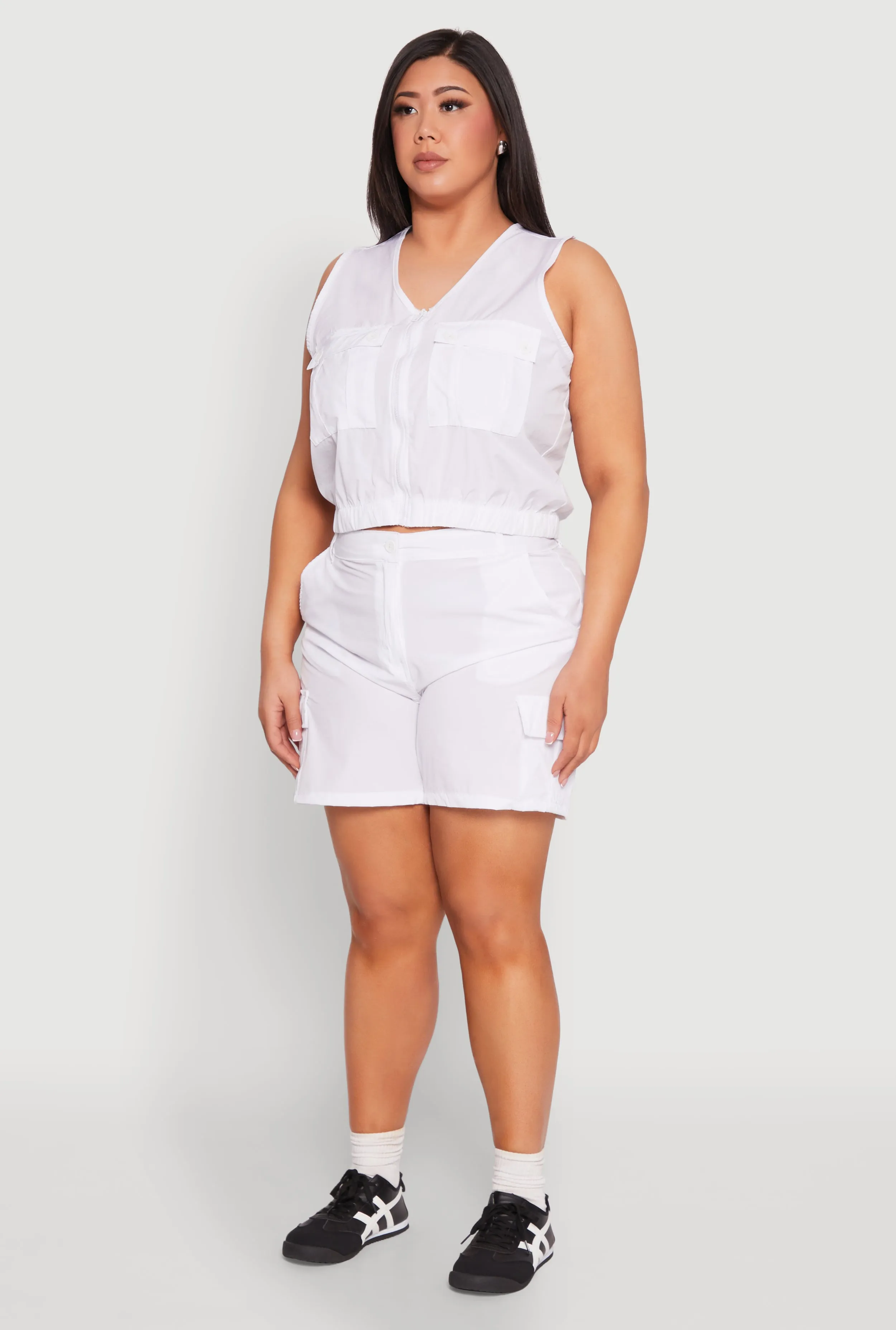 Plus Size Nylon Utility Zip Front Vest sold by Rainbow product image thumbnail 5