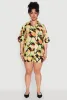 Plus Size Airy Fruit Print Shorts sold by Rainbow