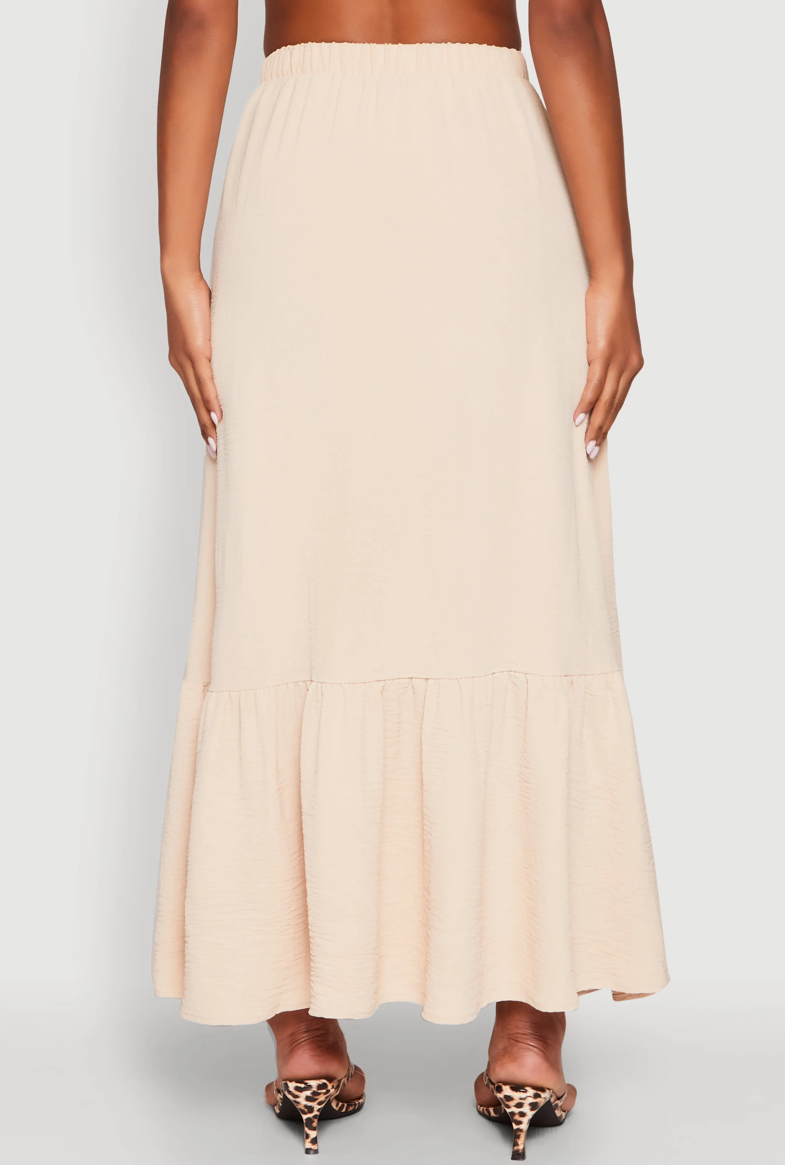 Airy High Waisted Tiered Skirt sold by Rainbow product image thumbnail 5