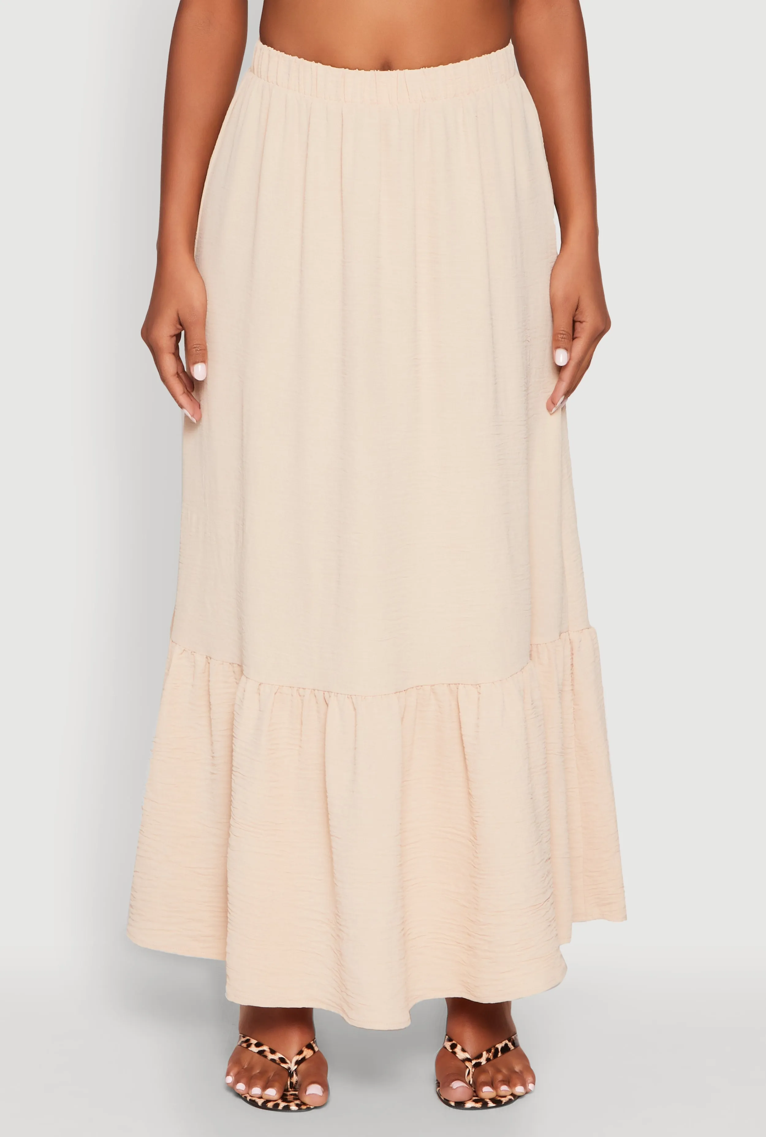 Airy High Waisted Tiered Skirt sold by Rainbow product image thumbnail 3