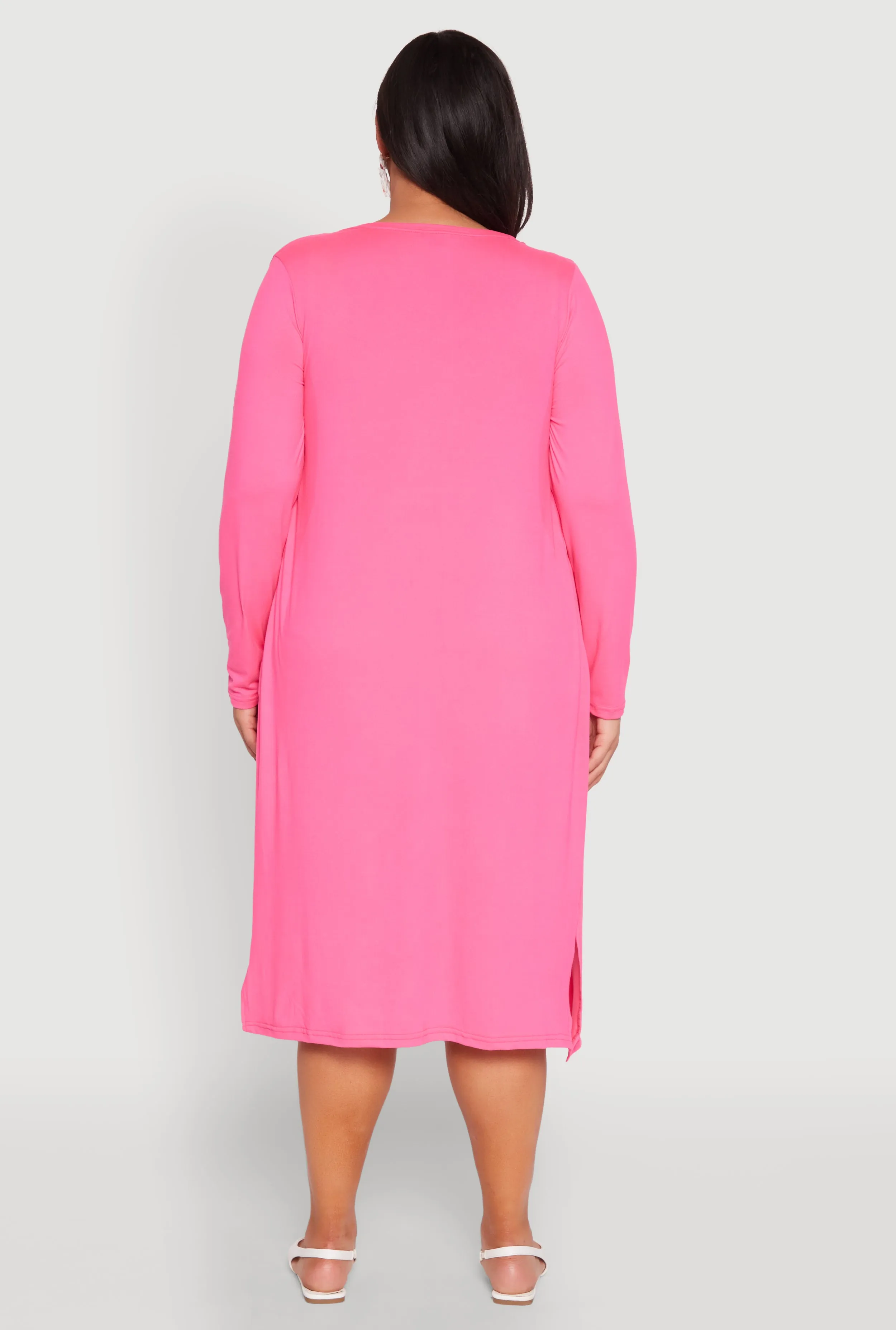 Plus Size Side Slit Duster sold by Rainbow product image thumbnail 5