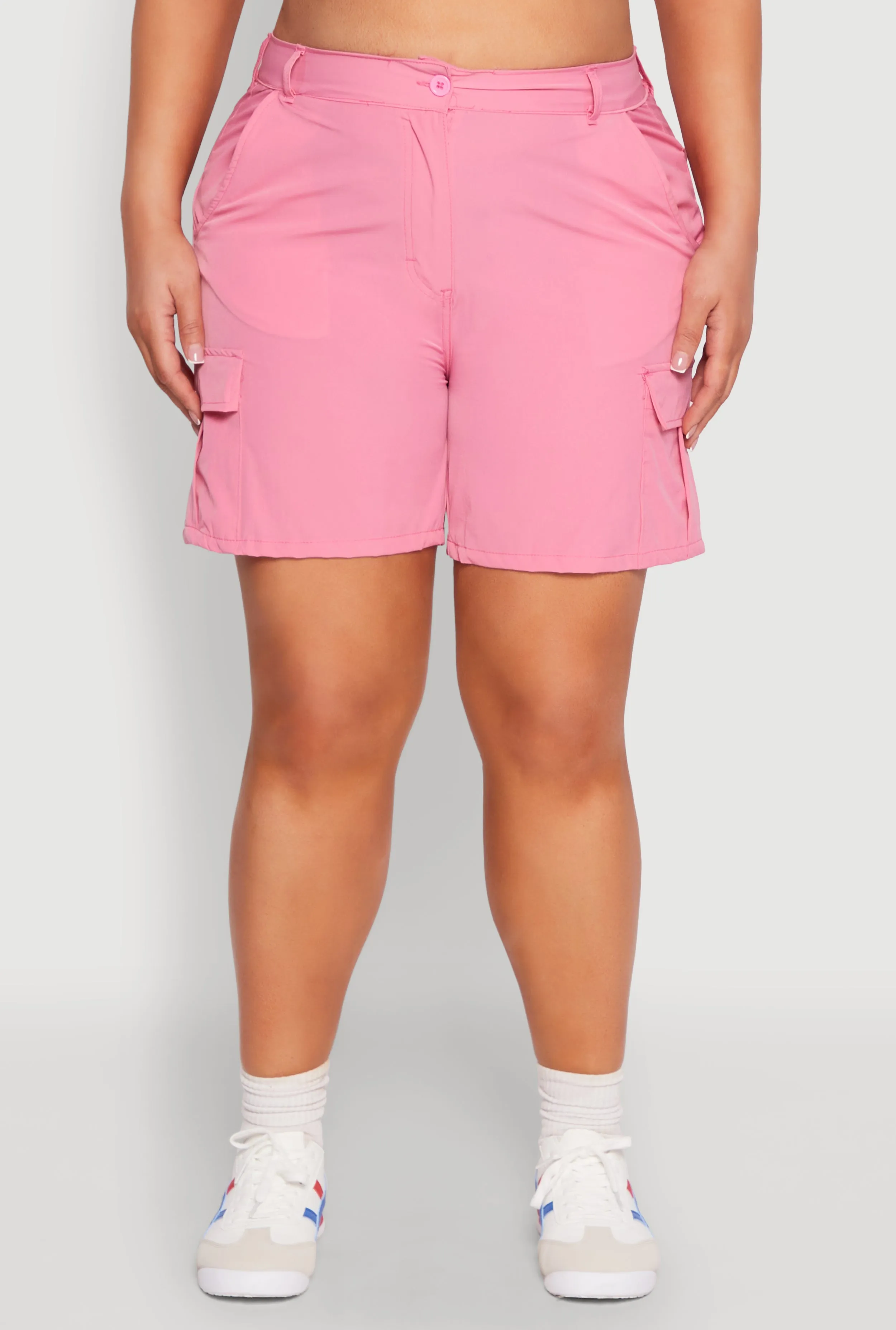 Plus Size Nylon Cargo Shorts sold by Rainbow product image thumbnail 3