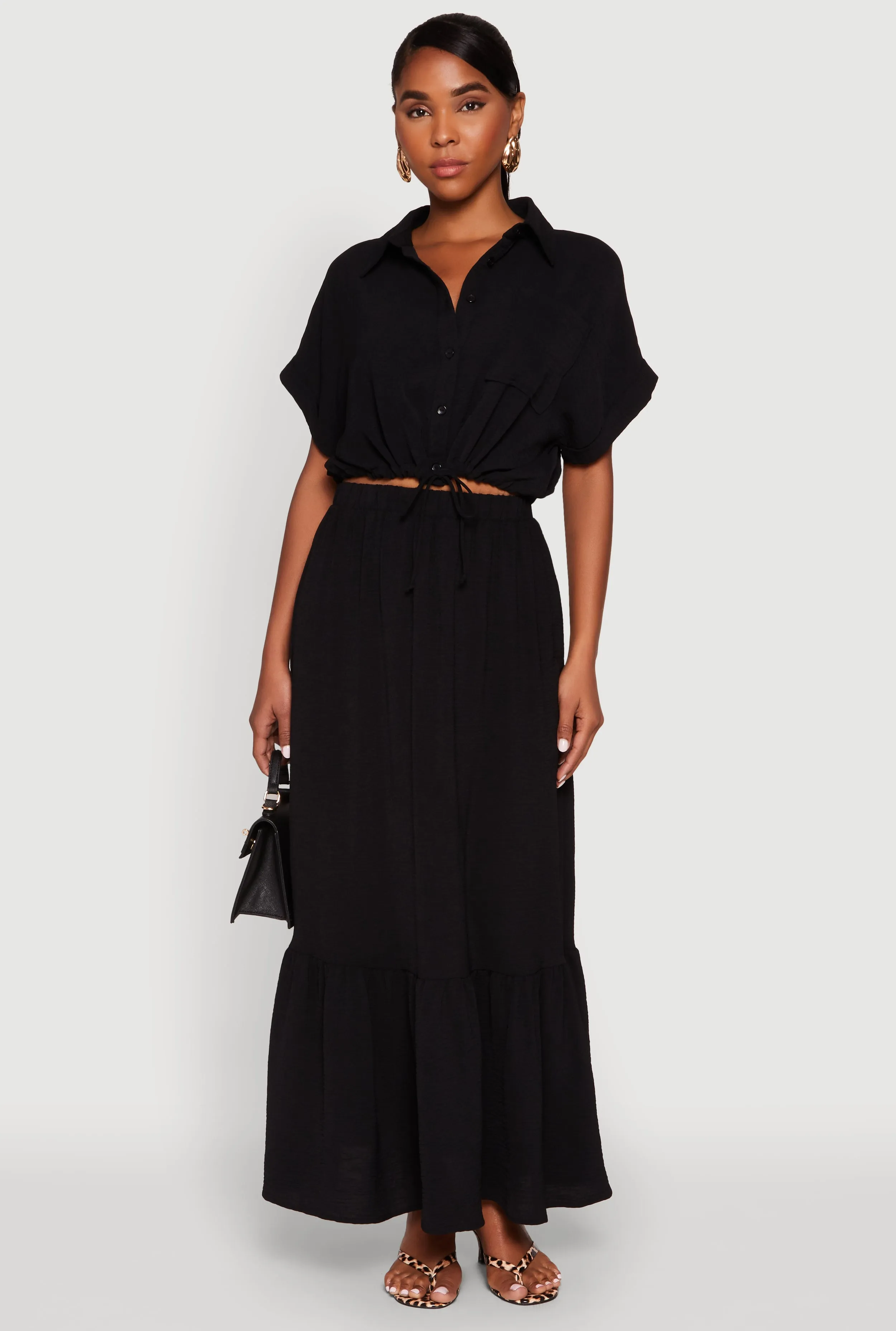 Airy Drawstring Hem Shirt sold by Rainbow product image thumbnail 3