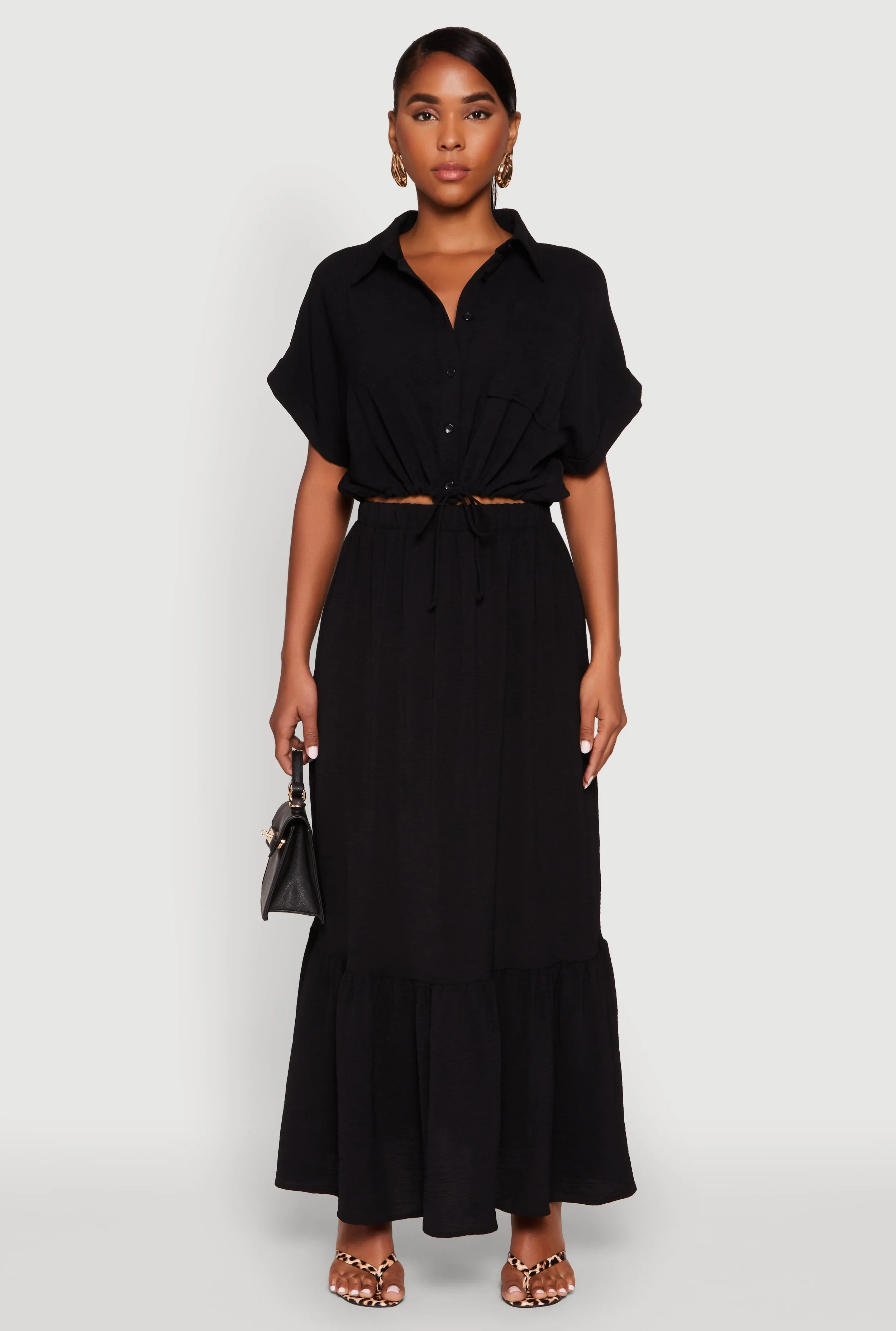 Airy Drawstring Hem Shirt sold by Rainbow product image thumbnail 2