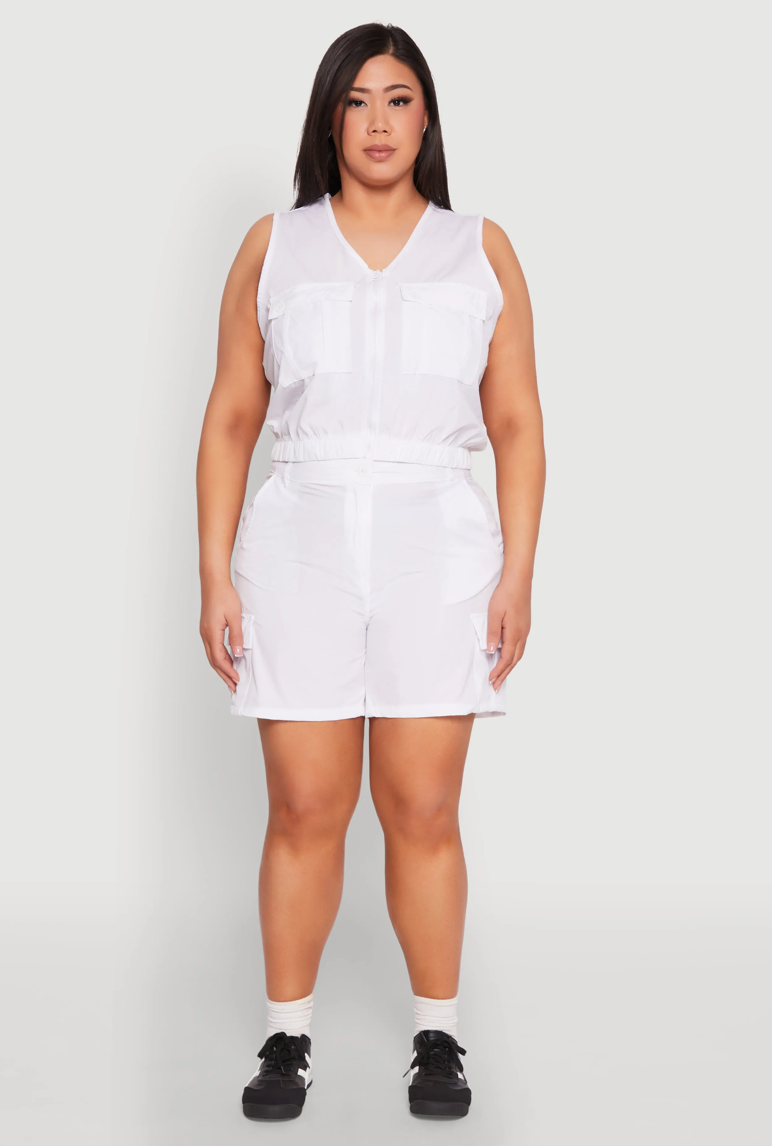 Plus Size Nylon Cargo Shorts sold by Rainbow