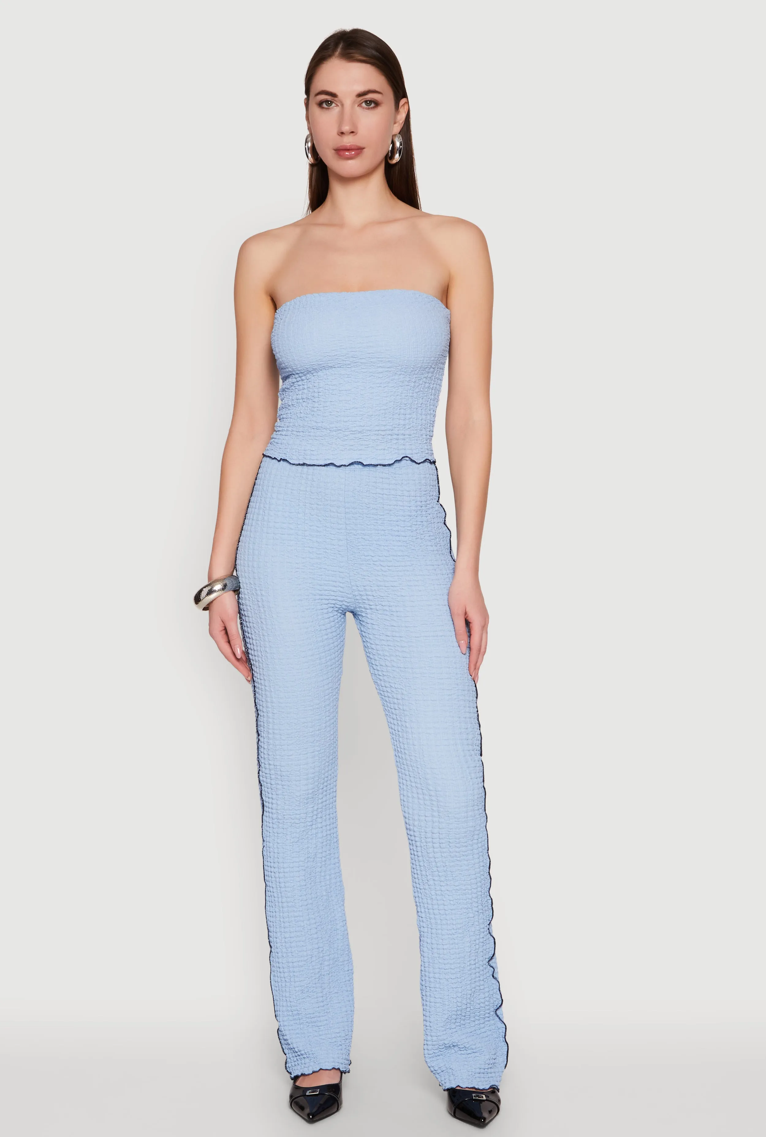 Contrast Trim Cropped Tube Top sold by Rainbow product image thumbnail 3