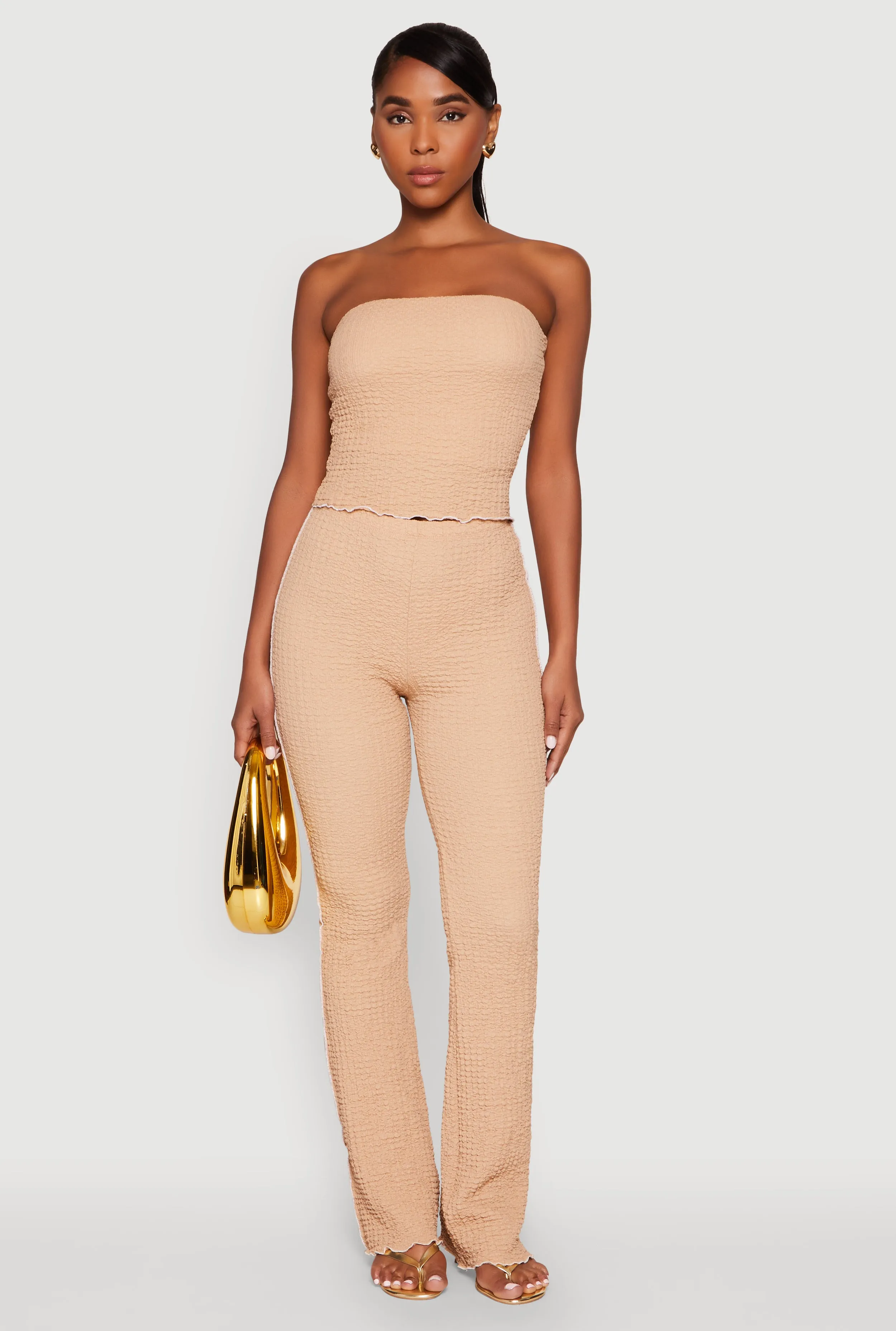 Contrast Trim Cropped Tube Top sold by Rainbow product image thumbnail 3