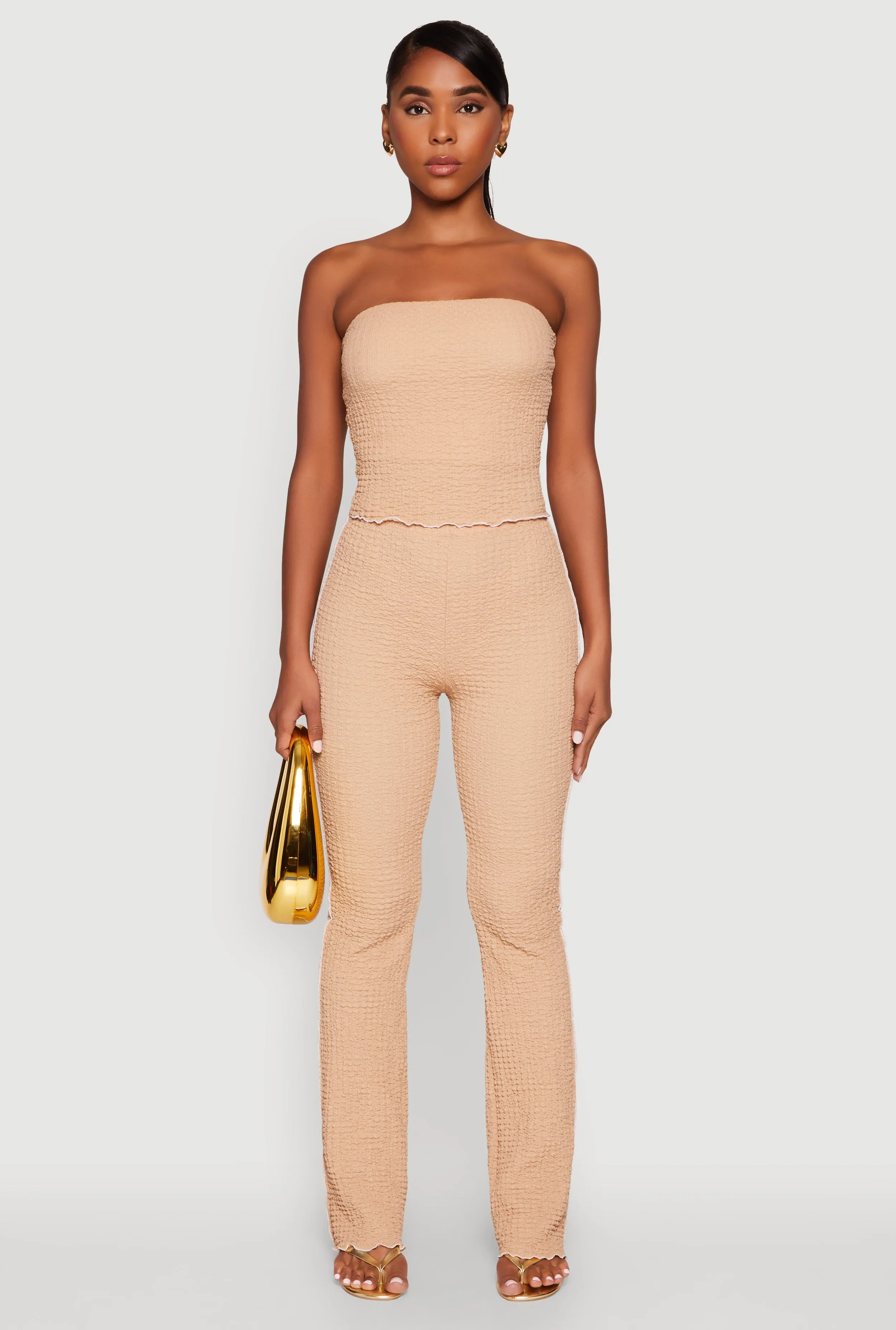 Contrast Trim Cropped Tube Top sold by Rainbow product image thumbnail 2