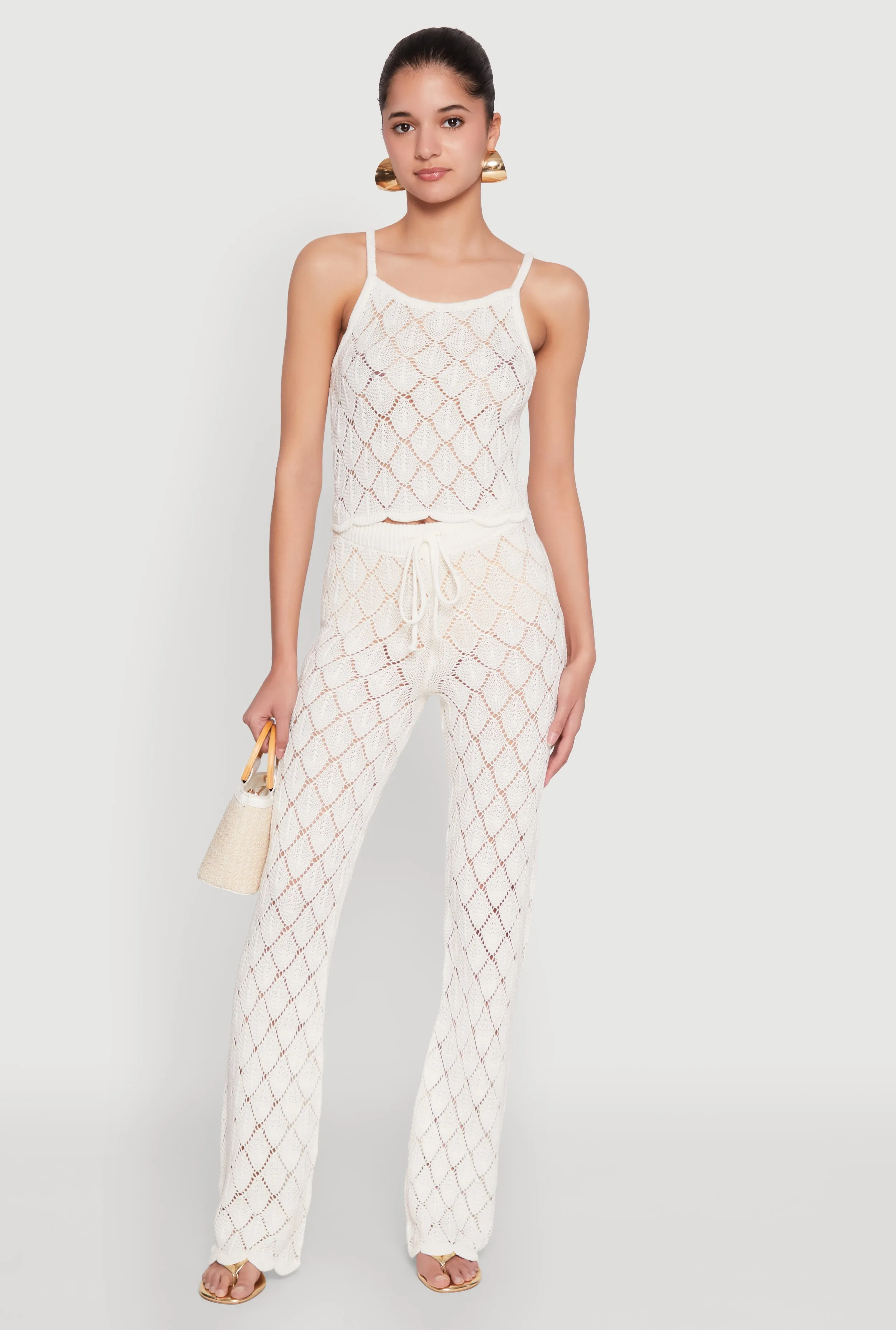 Crochet Diamond Knit Pants sold by Rainbow product image thumbnail 2