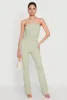 High Waisted Contrast Trim Pants sold by Rainbow