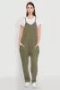 Cargo Pocket V Neck Jumpsuit sold by Rainbow