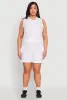 Plus Size Nylon Sleeveless Zip Front Hooded Top sold by Rainbow