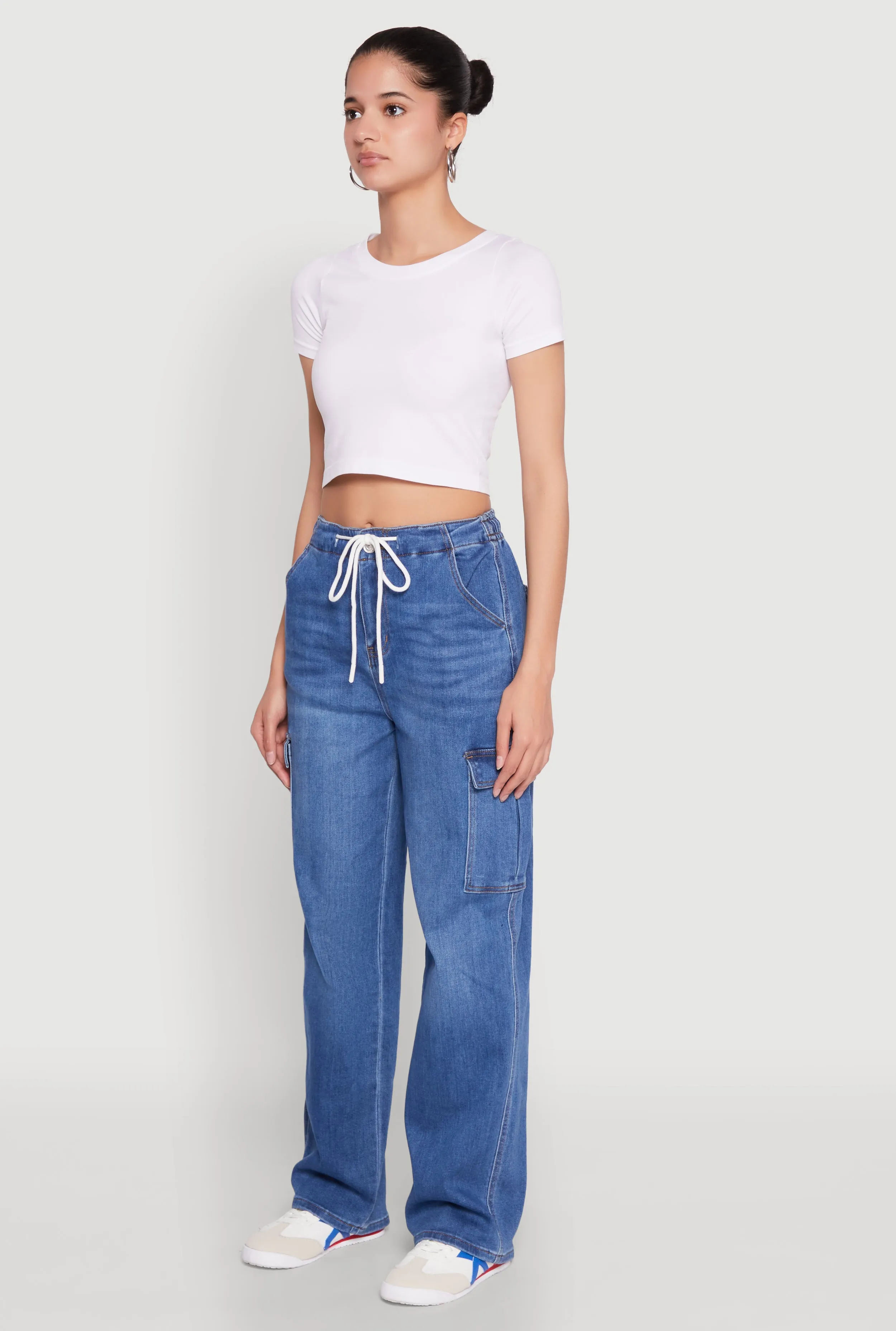WAX High Waisted Cargo Jeans sold by Rainbow product image thumbnail 3