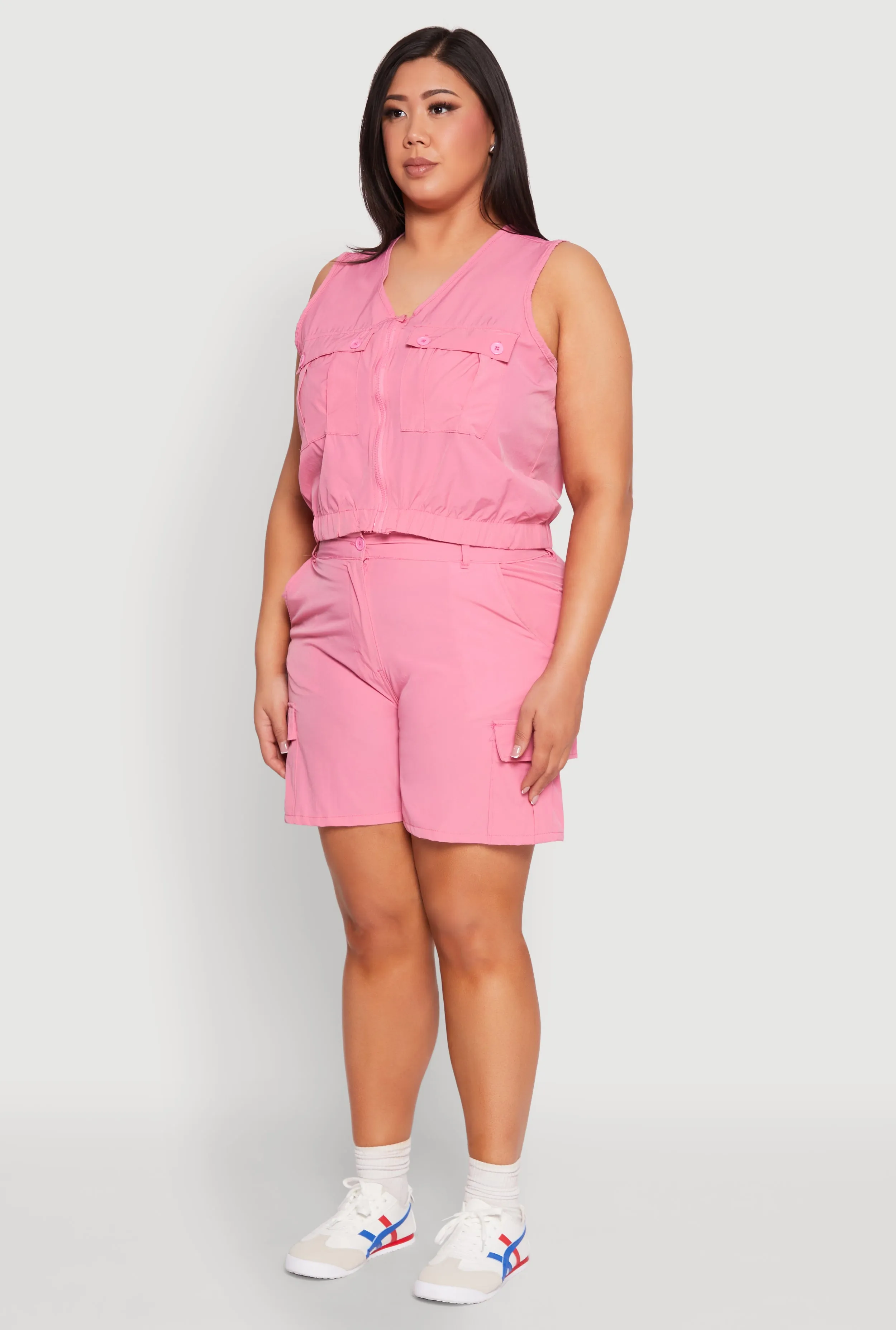 Plus Size Nylon Utility Zip Front Vest sold by Rainbow product image thumbnail 5