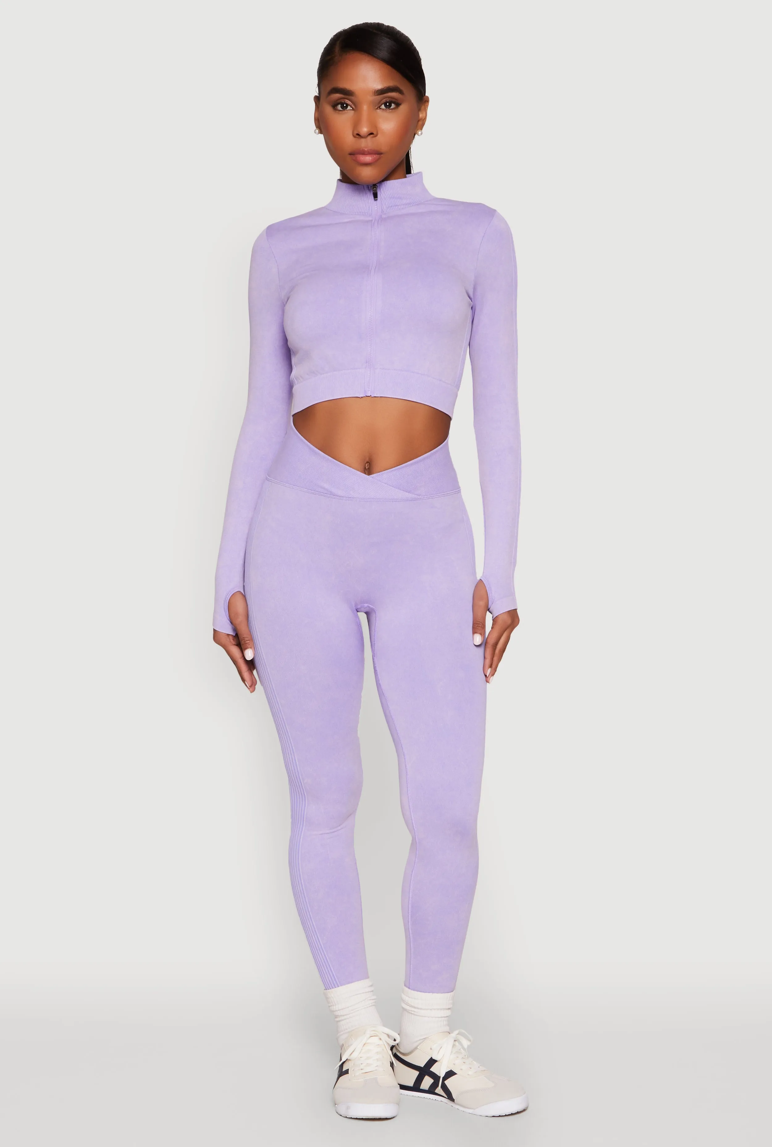 Seamless Mineral Wash Ruched High Waisted Leggings sold by Rainbow product image thumbnail 2