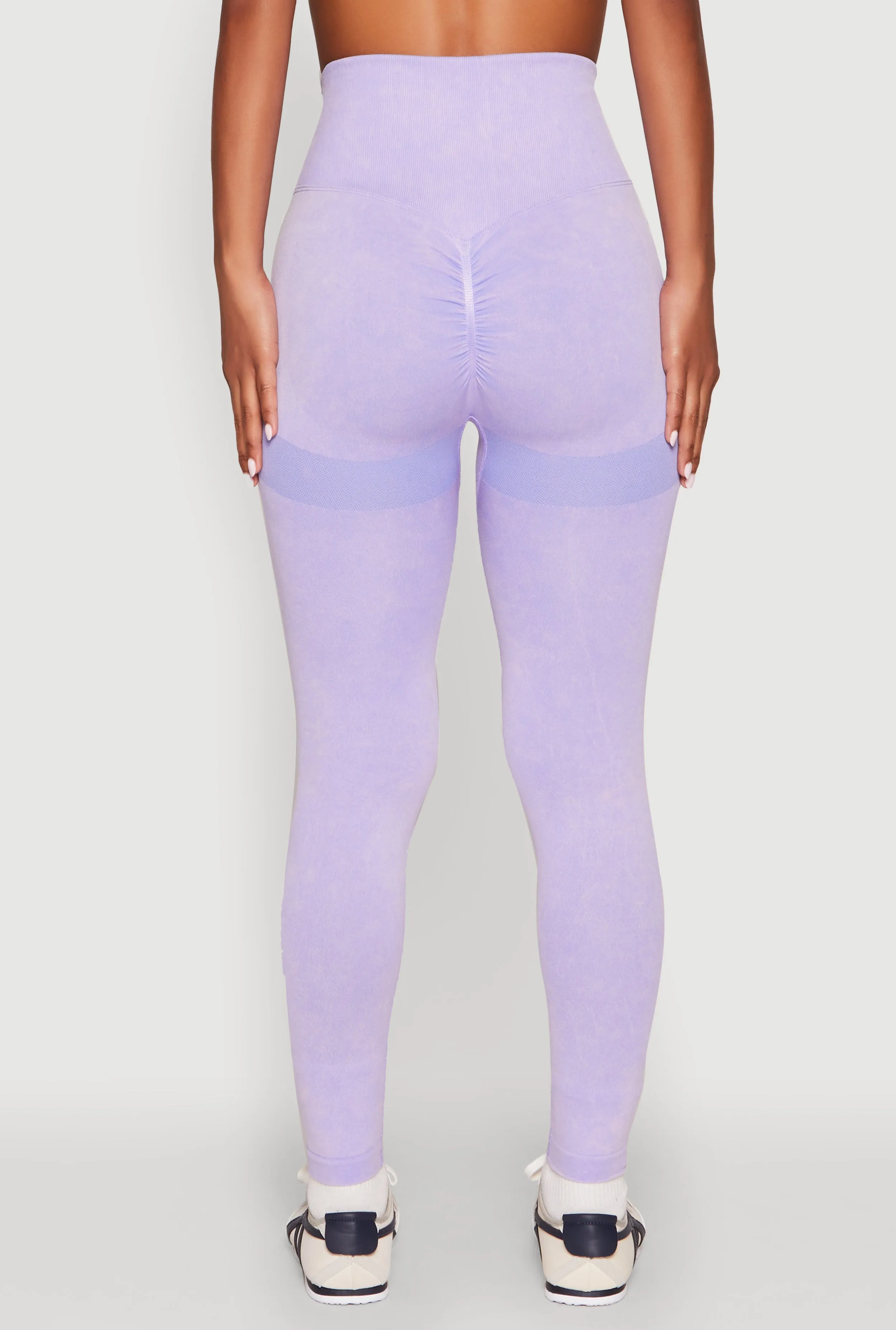 Seamless Mineral Wash Ruched High Waisted Leggings sold by Rainbow product image thumbnail 5