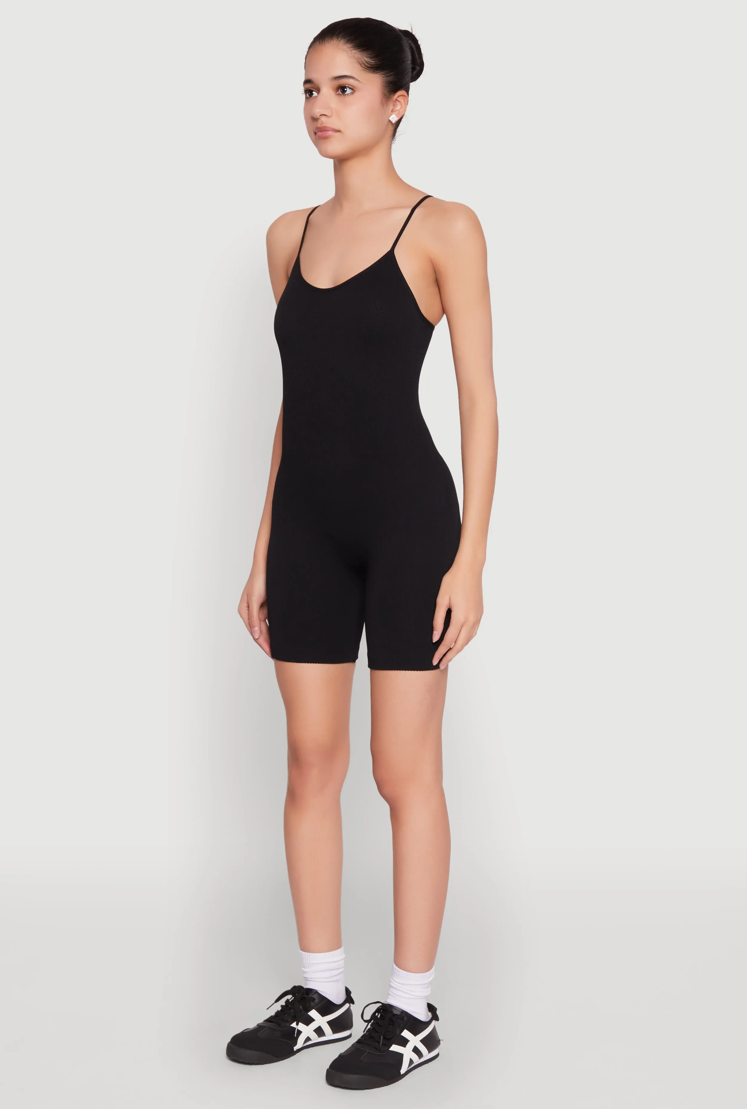 Seamless Scoop Neck Cami Romper sold by Rainbow product image thumbnail 3