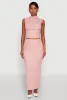 Ruched Funnel Neck Sleeveless Top sold by Rainbow