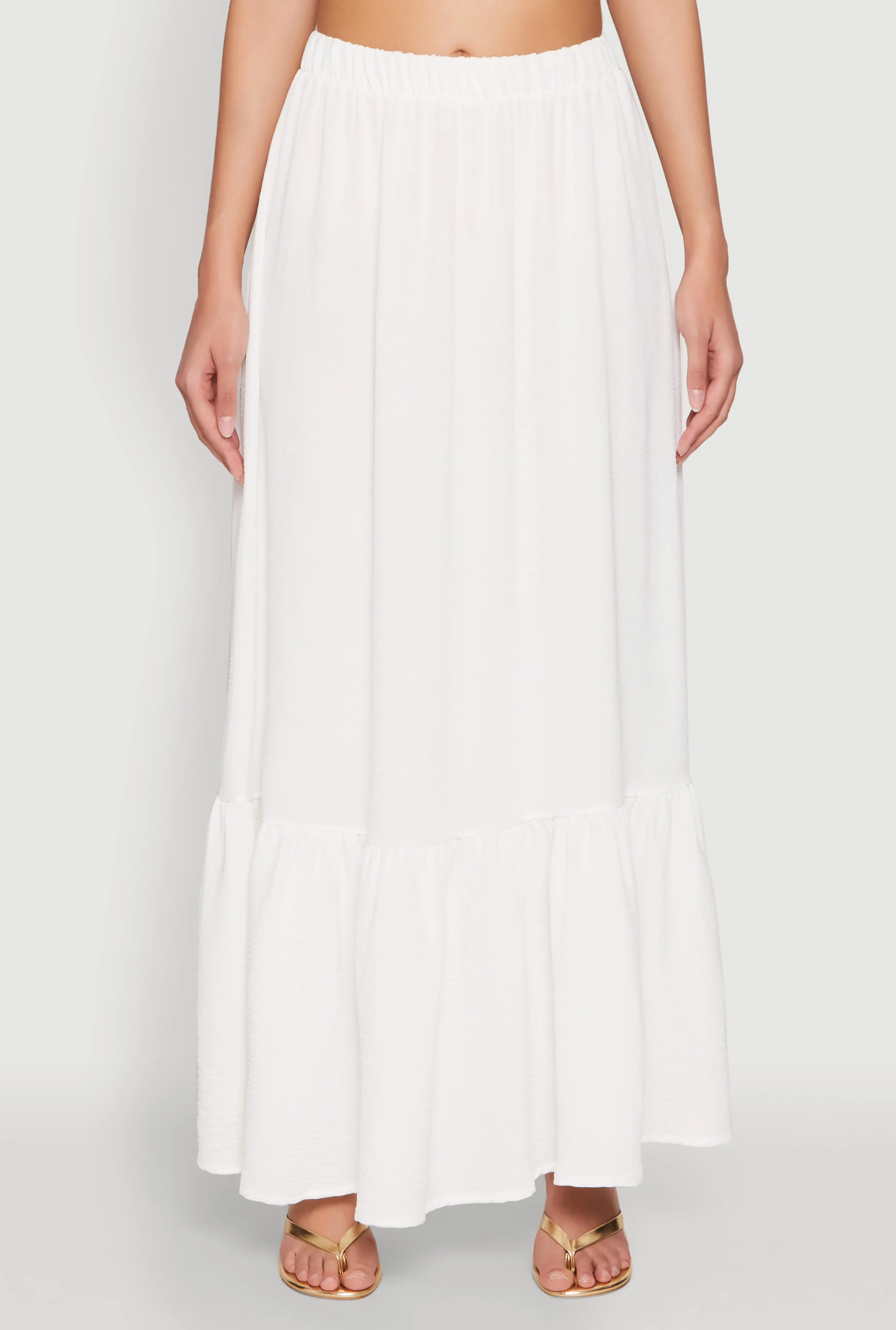 Airy High Waisted Tiered Skirt sold by Rainbow product image thumbnail 3