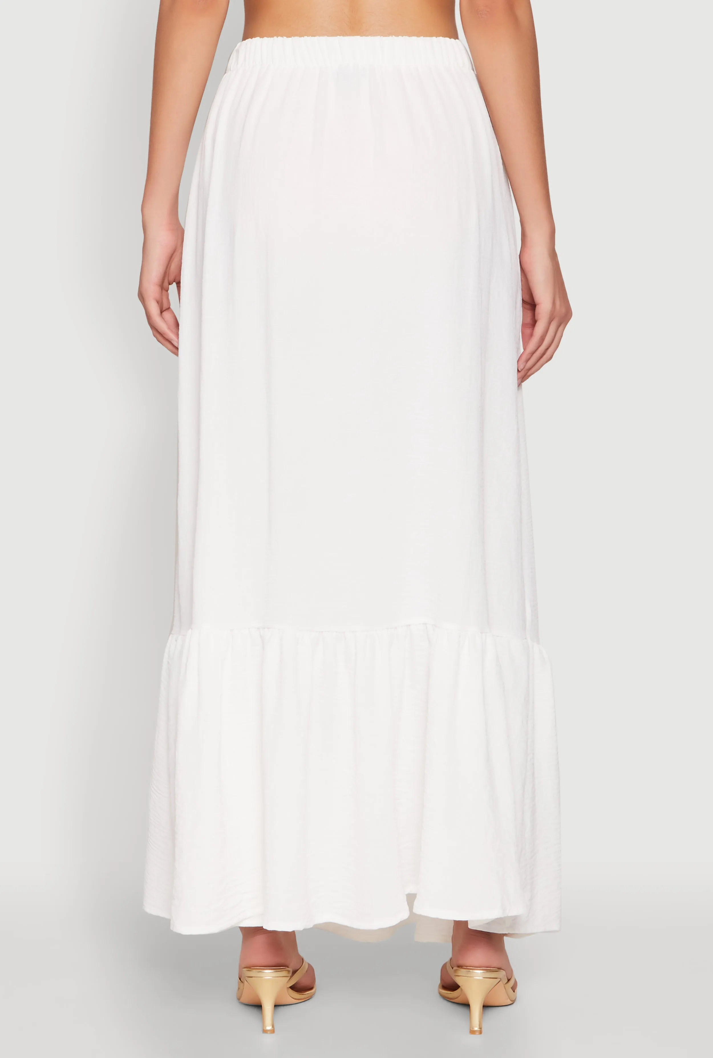 Airy High Waisted Tiered Skirt sold by Rainbow product image thumbnail 5