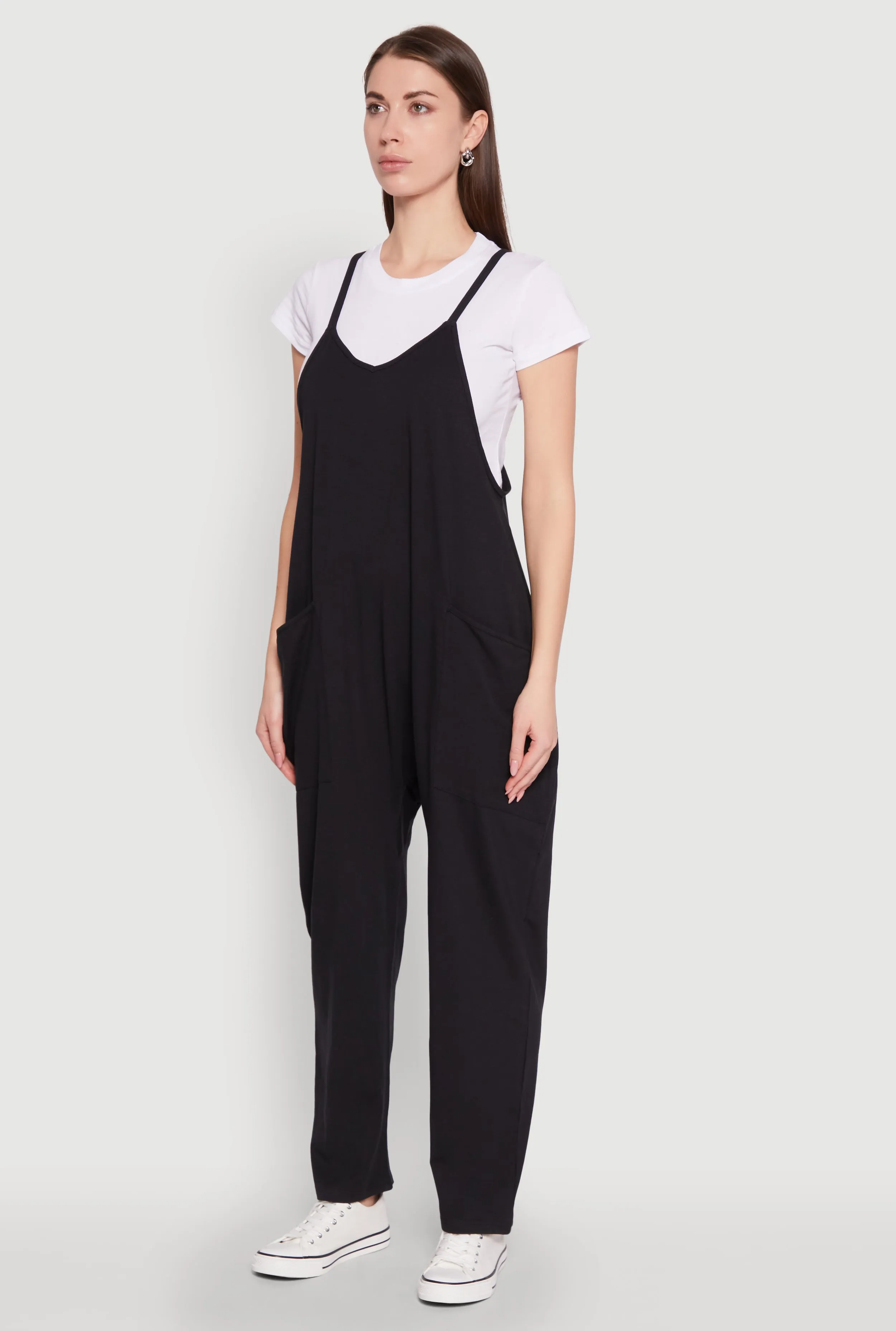 Cargo Pocket V Neck Jumpsuit sold by Rainbow product image thumbnail 3