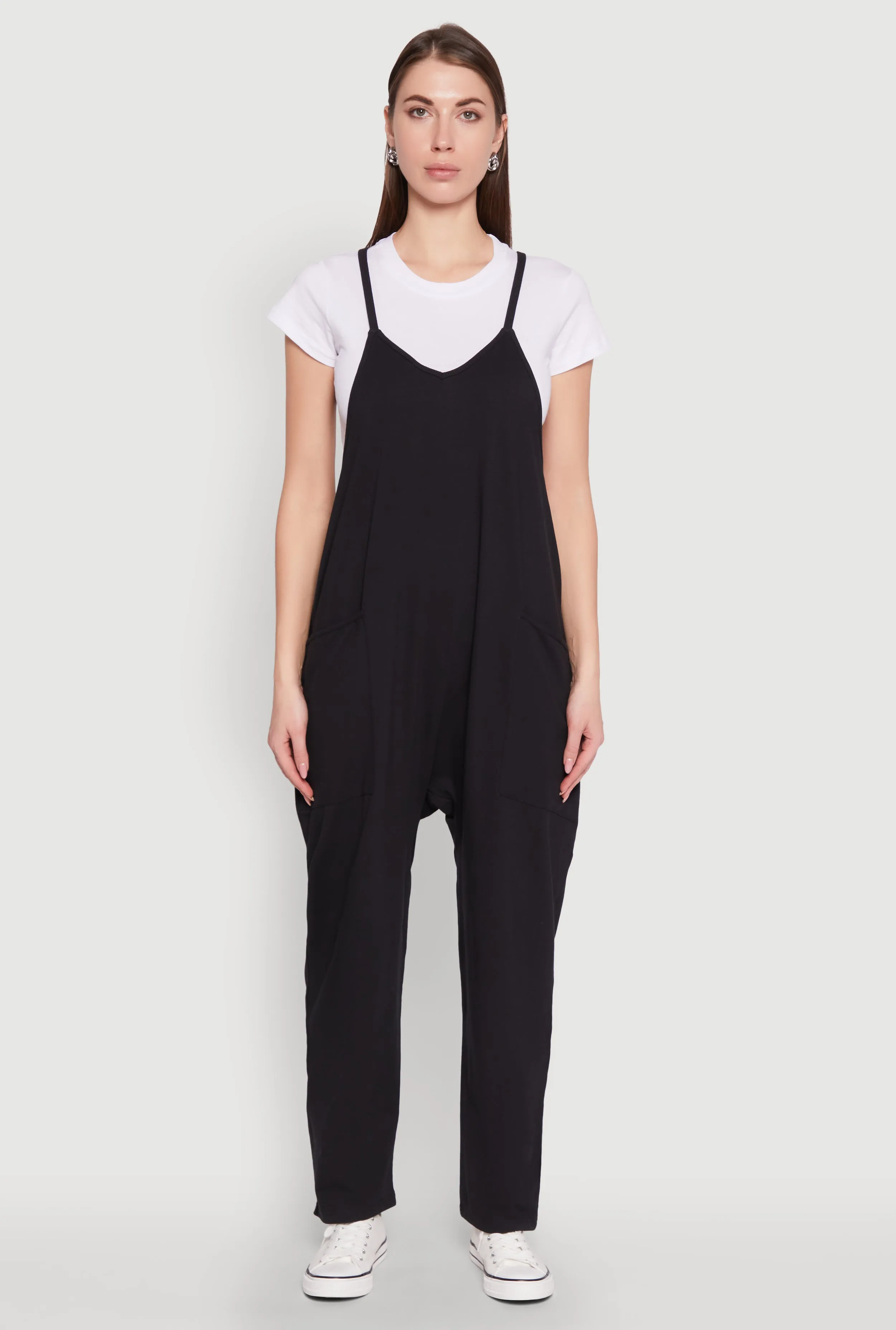 Cargo Pocket V Neck Jumpsuit sold by Rainbow product image thumbnail 2