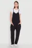 Cargo Pocket V Neck Jumpsuit sold by Rainbow