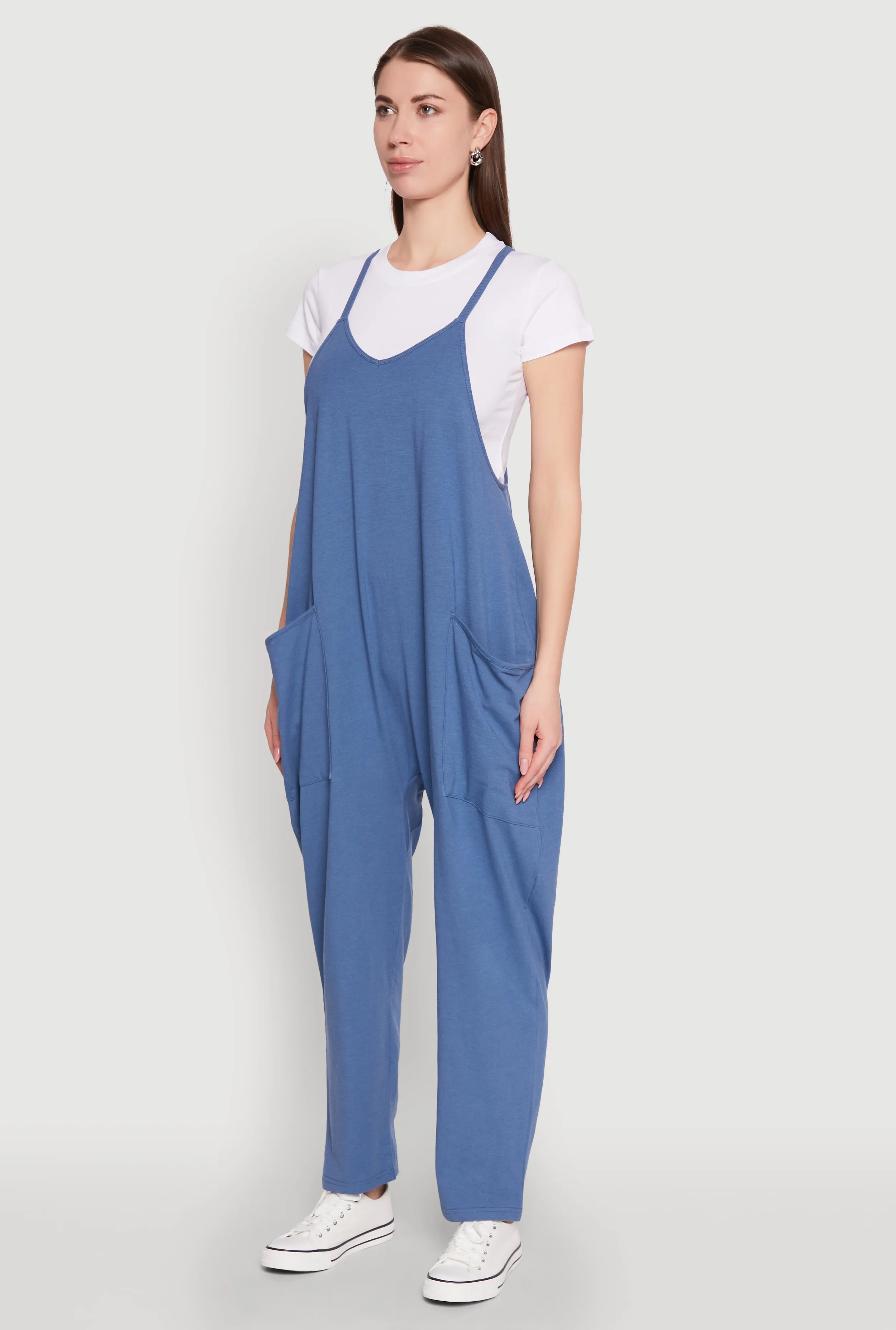 Cargo Pocket V Neck Jumpsuit sold by Rainbow product image thumbnail 3