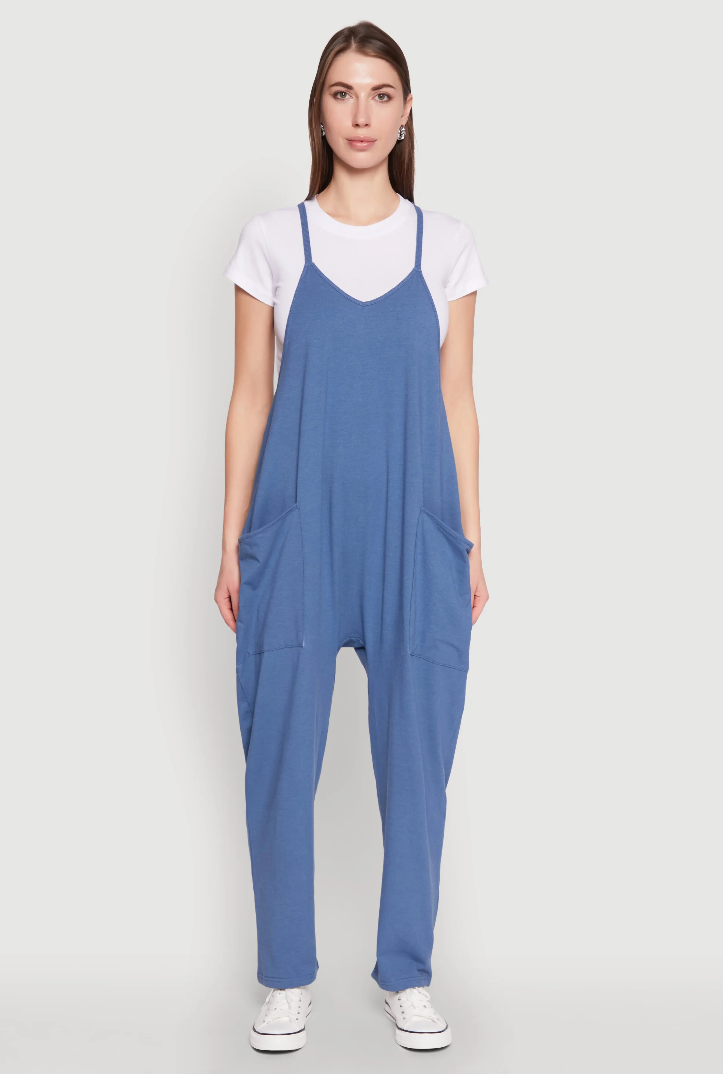 Cargo Pocket V Neck Jumpsuit sold by Rainbow product image thumbnail 2