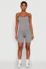 Seamless Scoop Neck Cami Romper sold by Rainbow