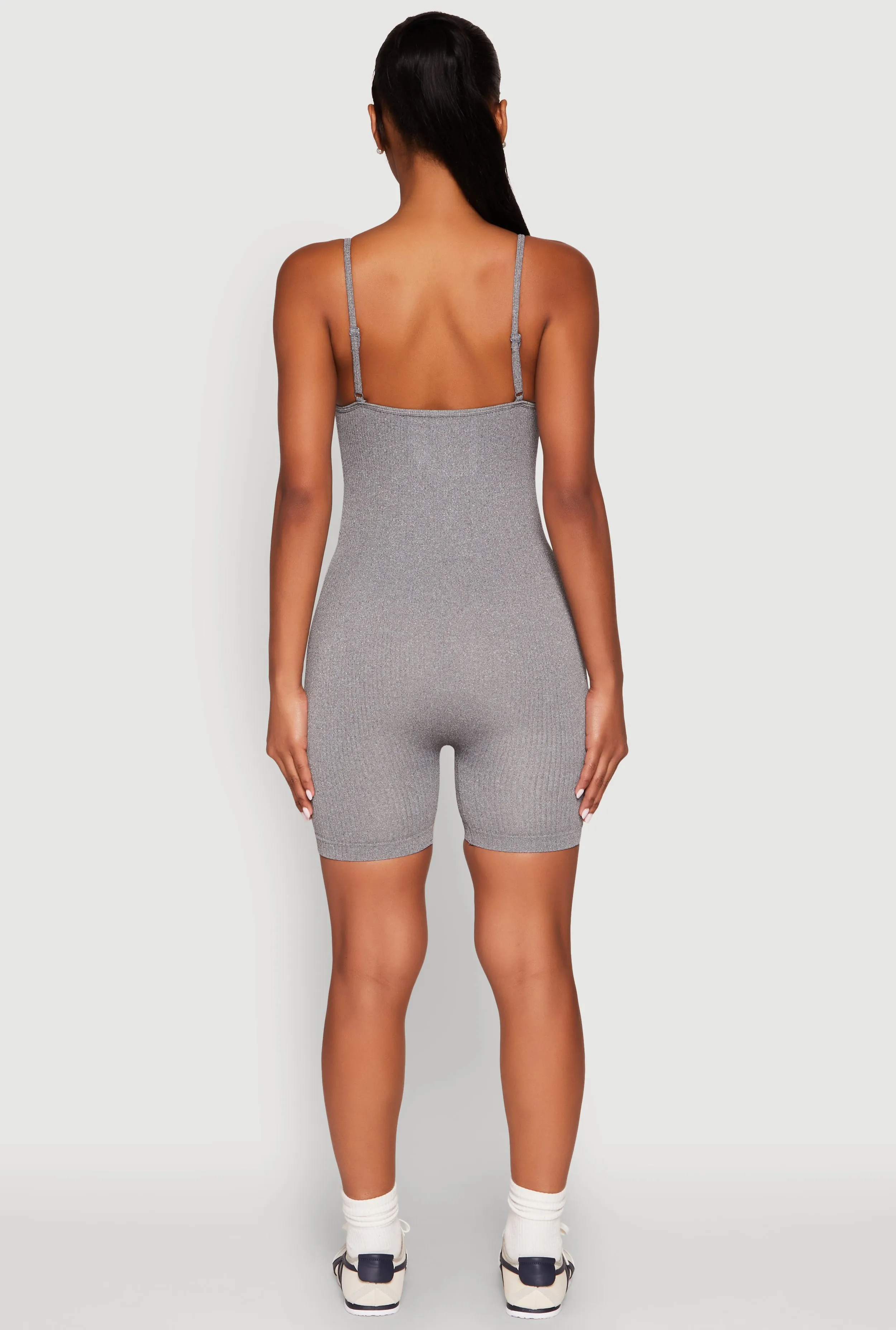 Seamless Scoop Neck Cami Romper sold by Rainbow product image thumbnail 5