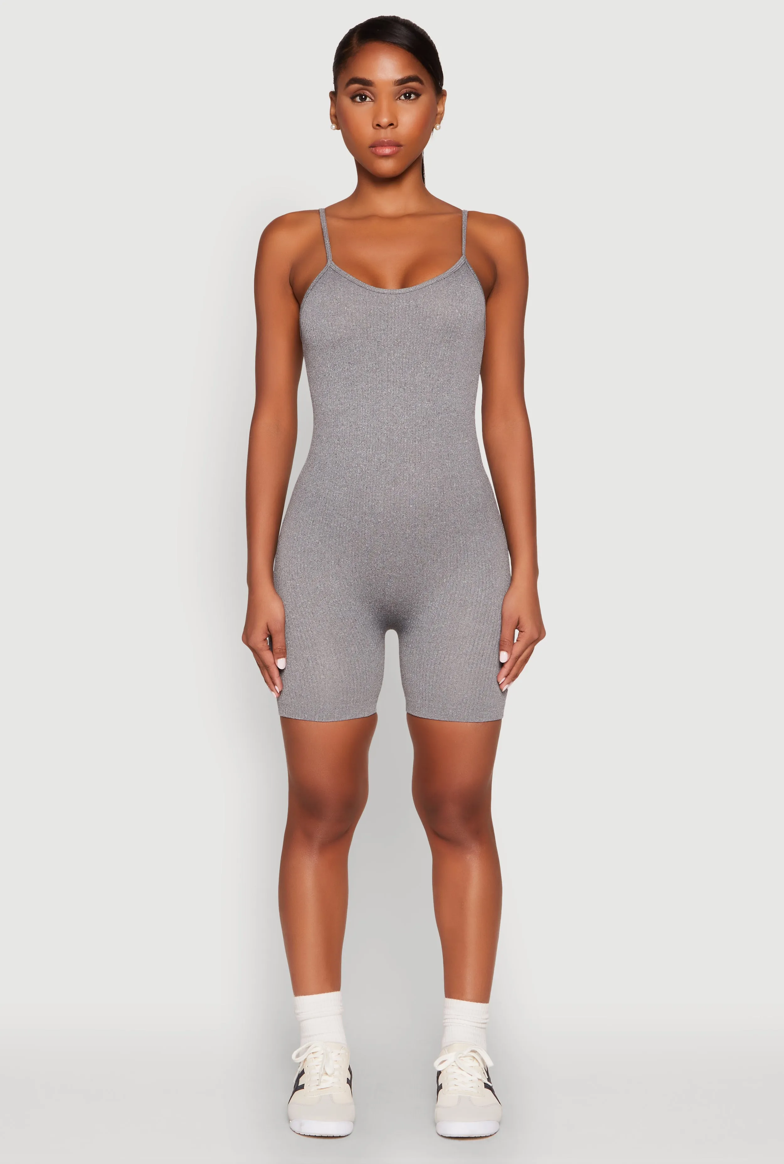 Seamless Scoop Neck Cami Romper sold by Rainbow product image thumbnail 2