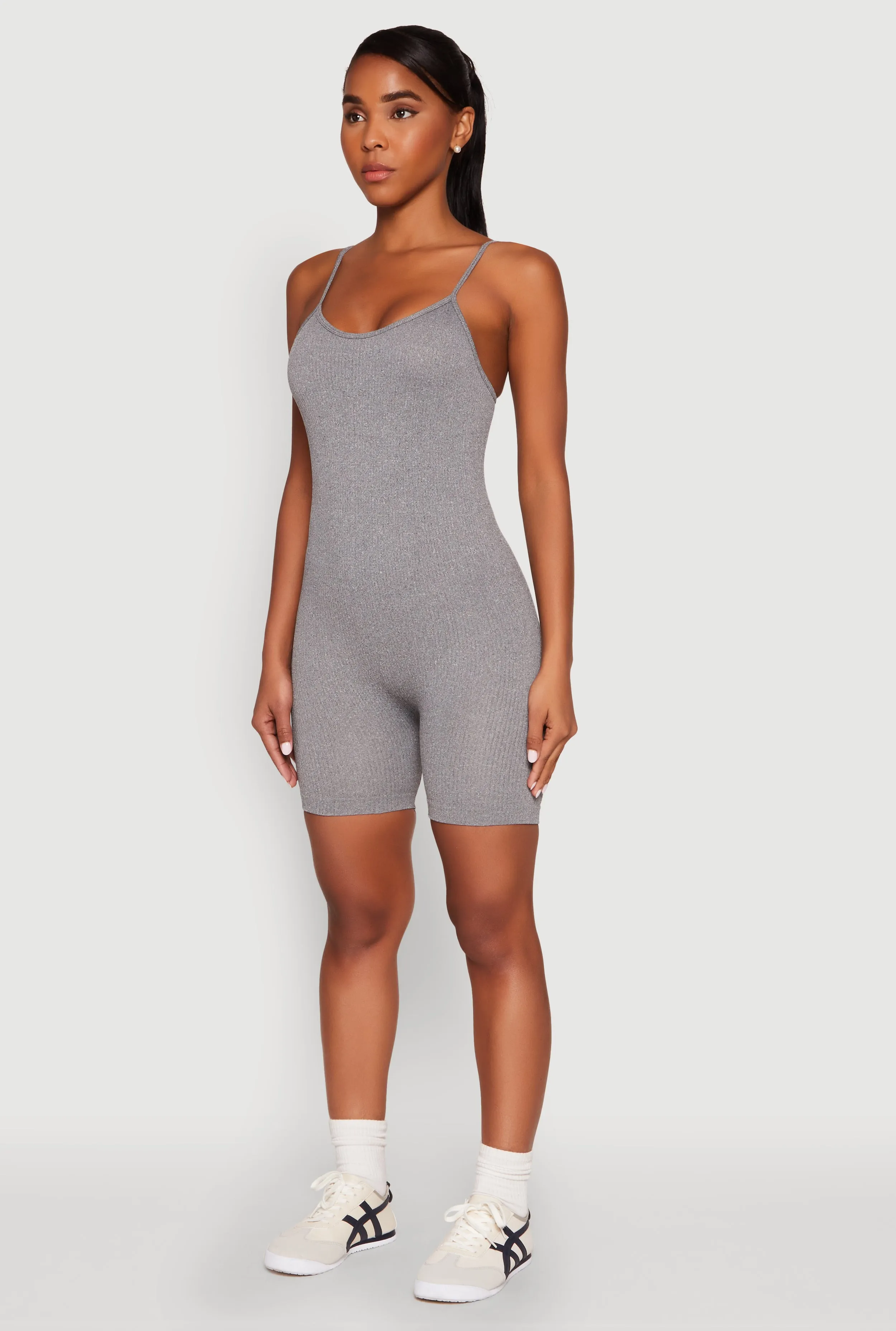Seamless Scoop Neck Cami Romper sold by Rainbow product image thumbnail 3