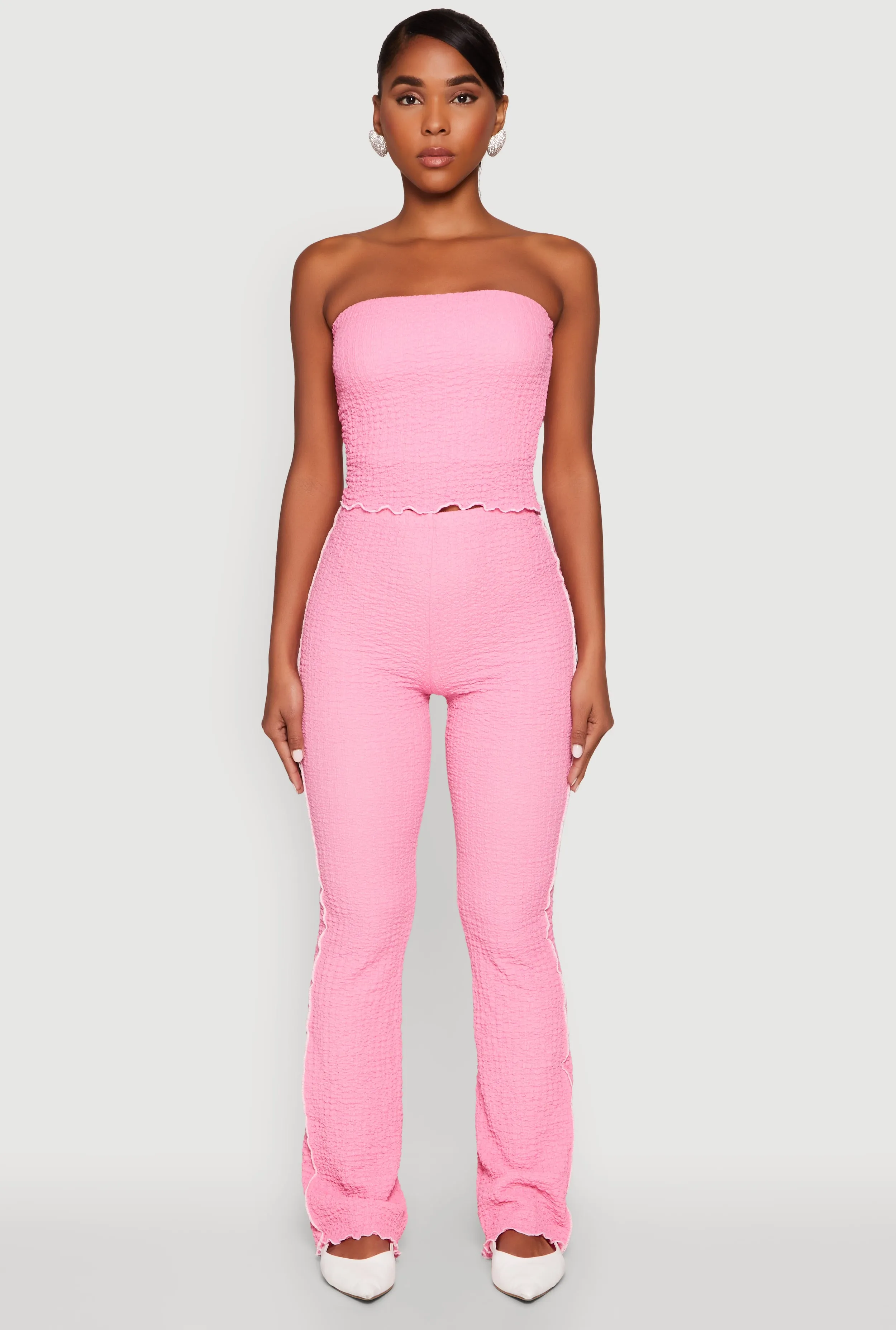 Contrast Trim Cropped Tube Top sold by Rainbow product image thumbnail 3