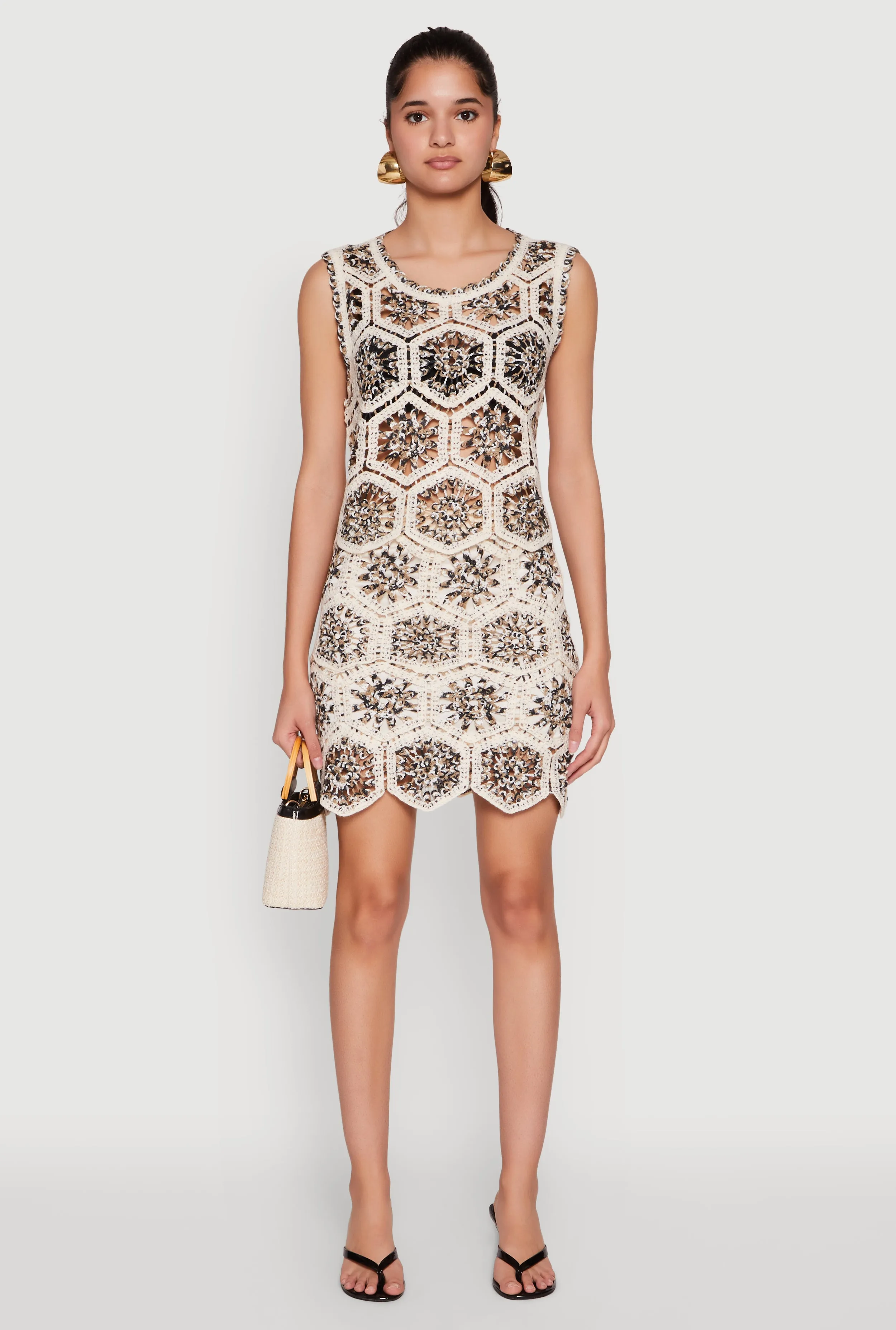 Hexagon Geometric Crochet Skirt sold by Rainbow product image thumbnail 2