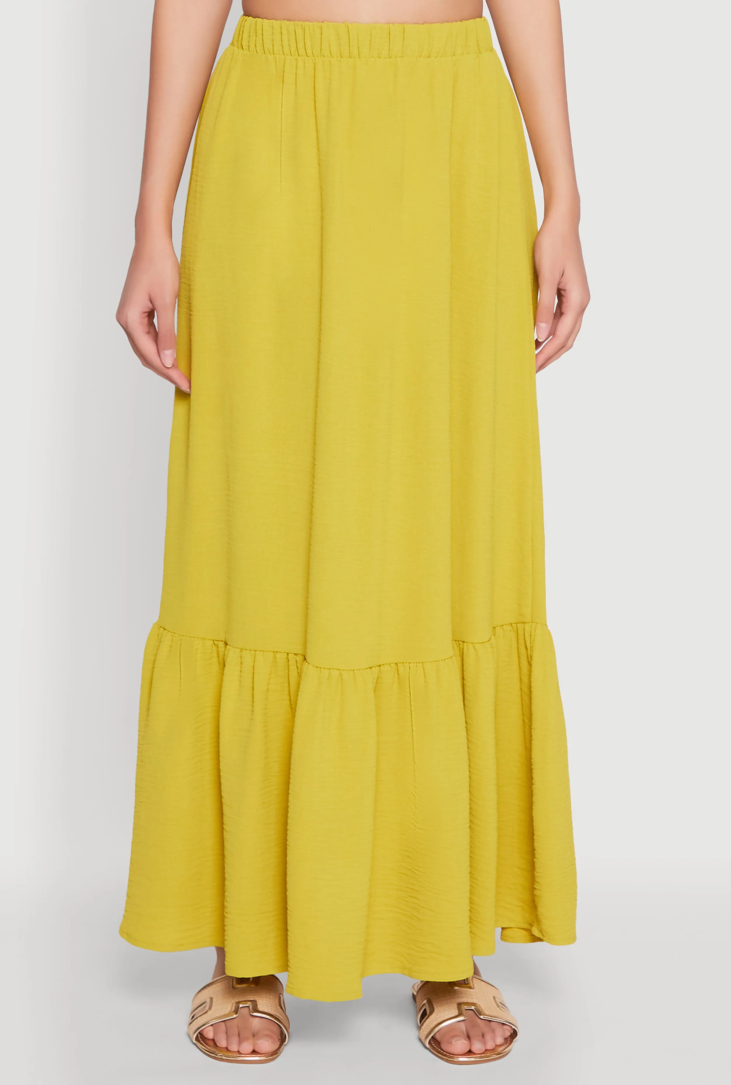 Airy High Waisted Tiered Skirt sold by Rainbow product image thumbnail 3