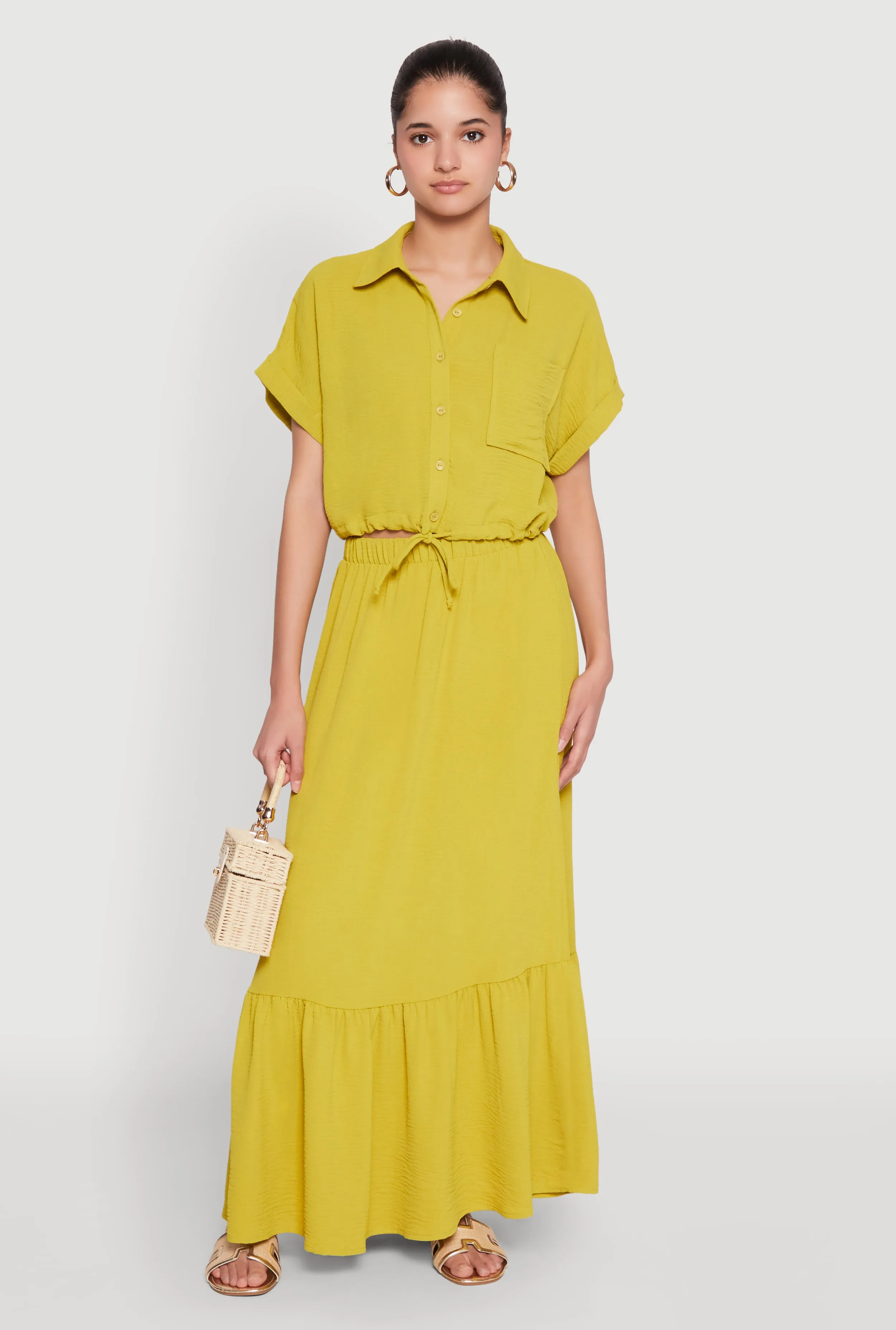 Airy Drawstring Hem Shirt sold by Rainbow product image thumbnail 3