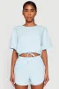Daisy Short Sleeve Drawstring Hem Crop Top sold by Rainbow