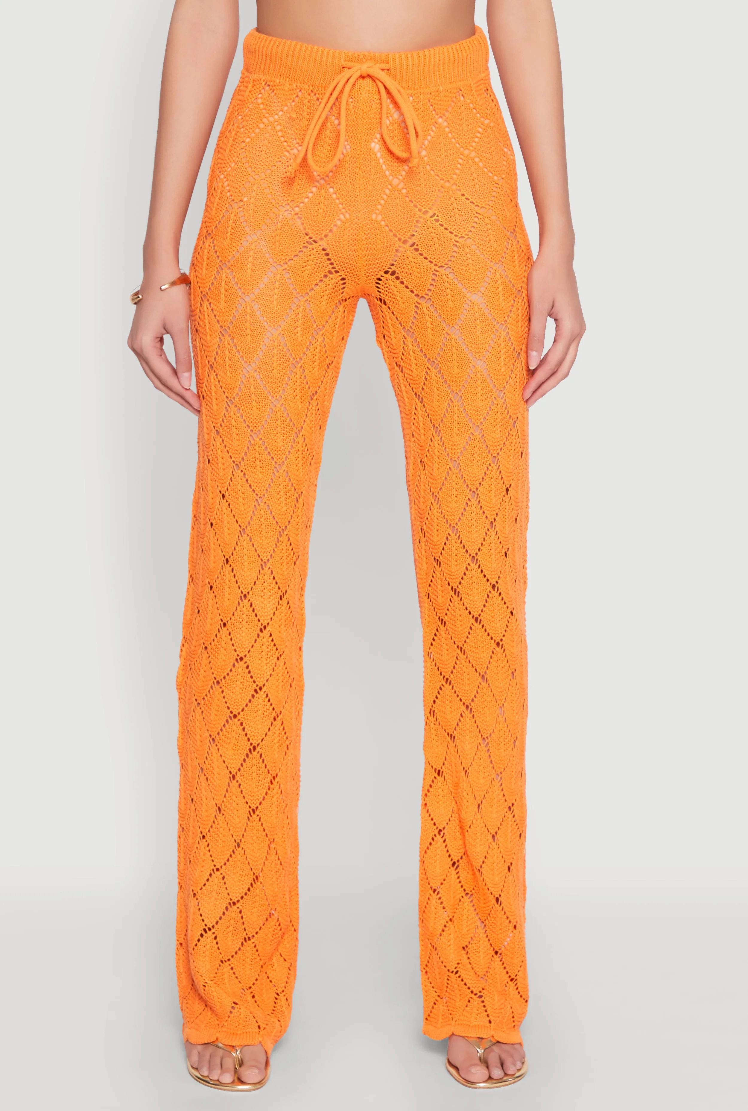 Crochet Diamond Knit Pants sold by Rainbow product image thumbnail 3