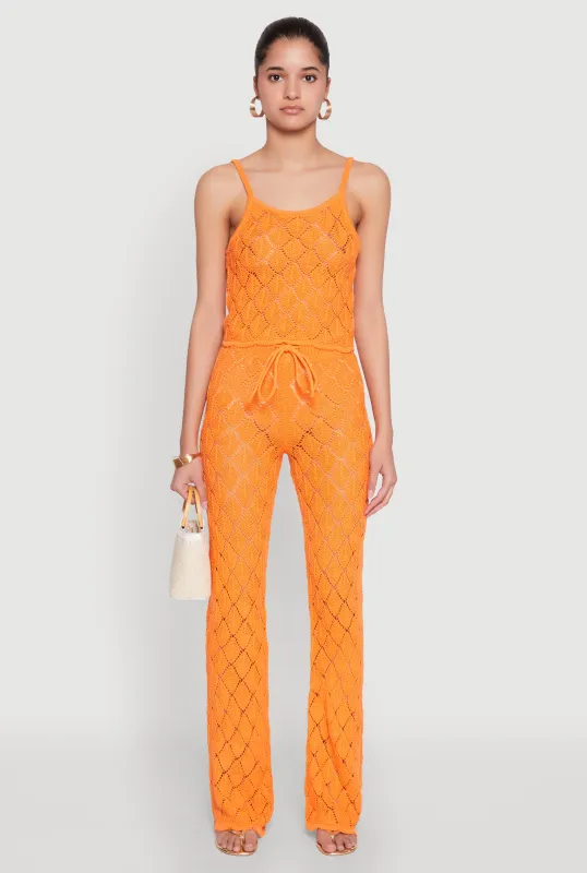 Crochet Diamond Knit Pants sold by Rainbow