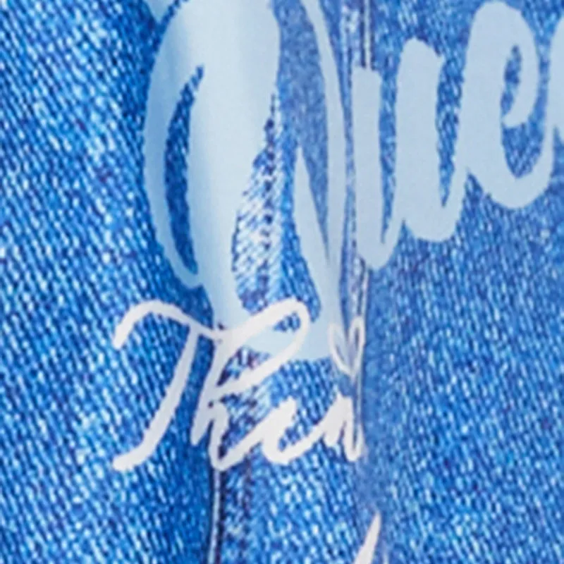 Plus Size Graffiti Denim Graphic Shirt sold by Rainbow product image thumbnail 4