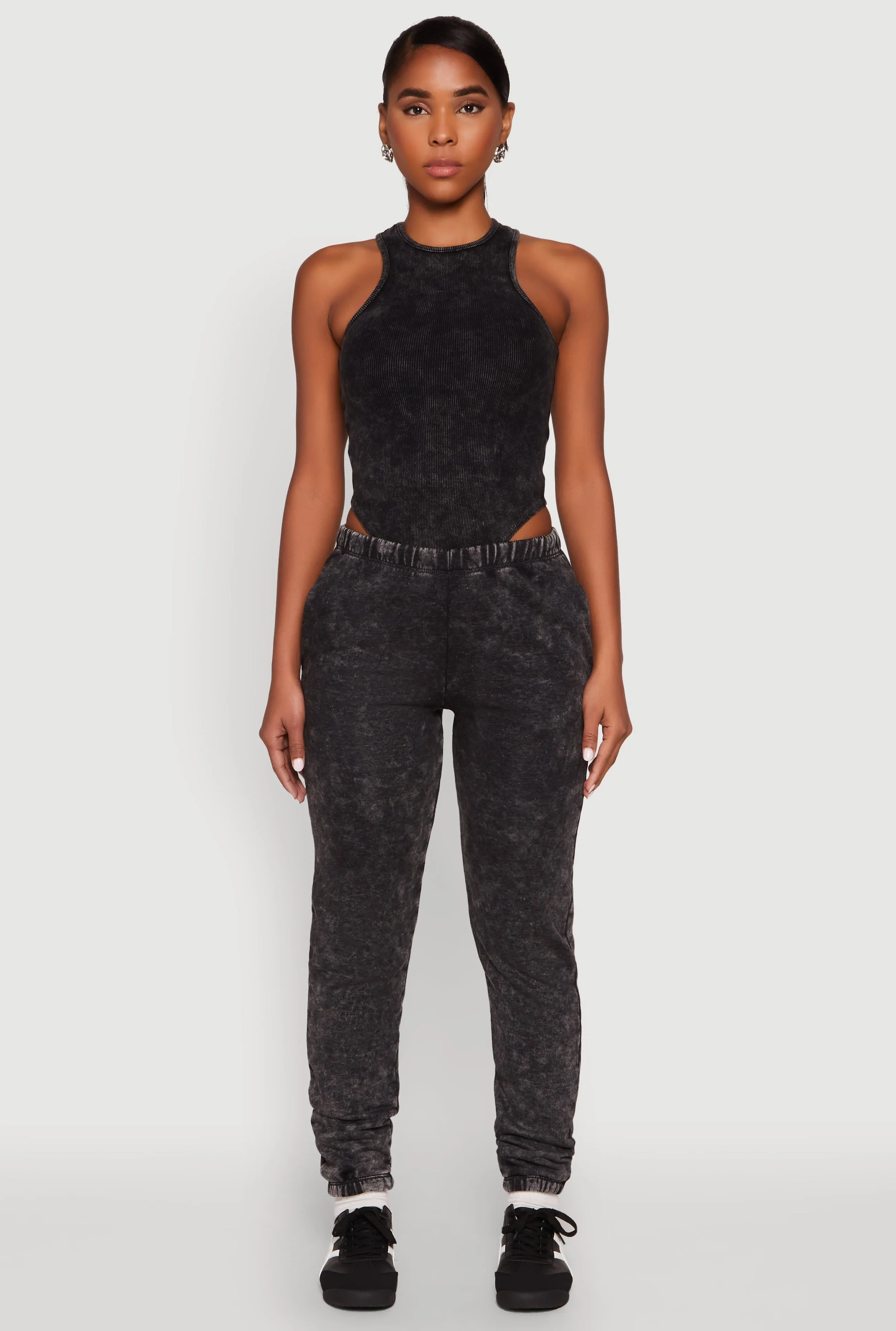 Mineral Wash Rib Knit Bodysuit sold by Rainbow product image thumbnail 2