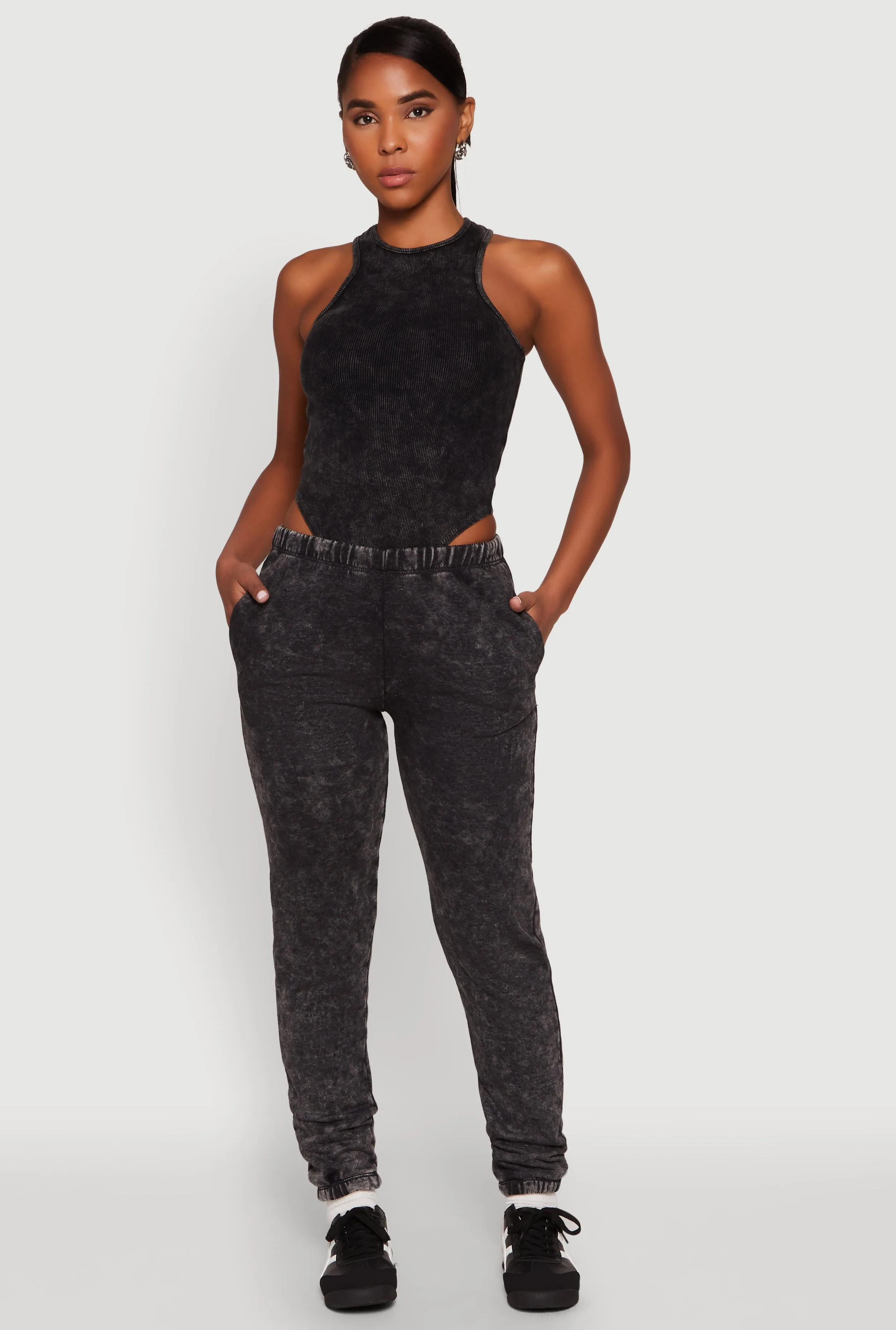 Mineral Wash Rib Knit Bodysuit sold by Rainbow product image thumbnail 3