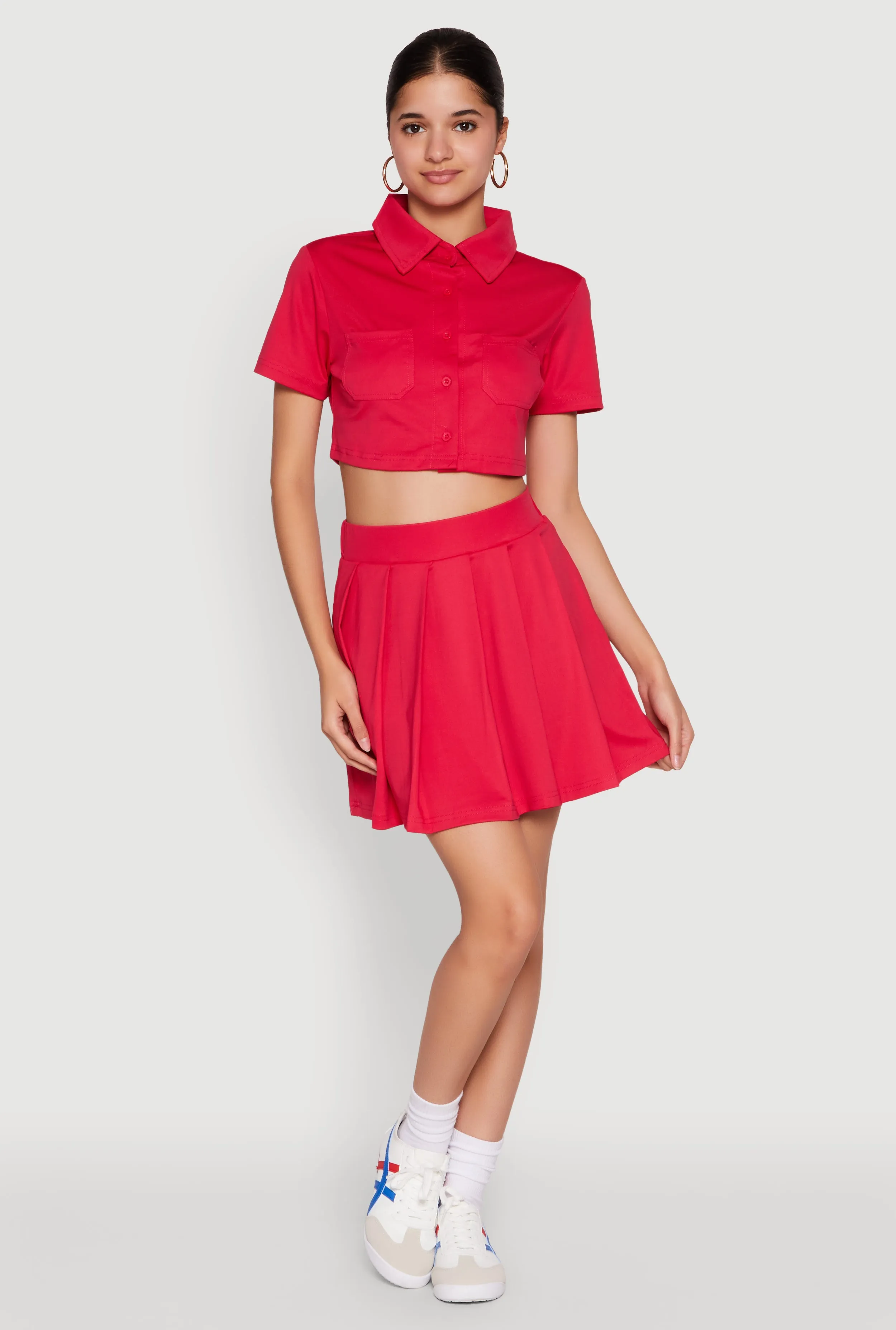 Solid Pleated Skirt sold by Rainbow product image thumbnail 2