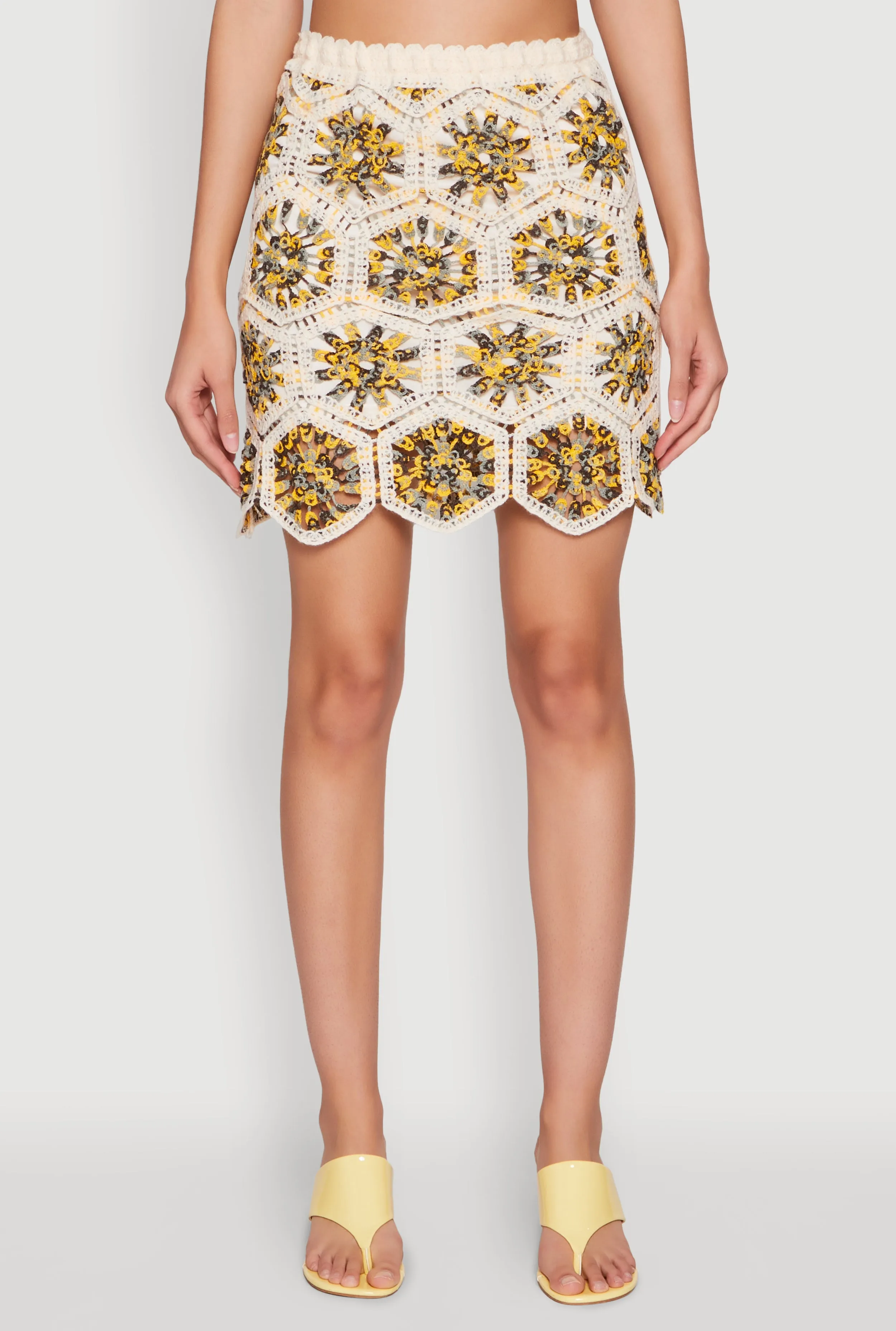 Hexagon Geometric Crochet Skirt sold by Rainbow product image thumbnail 3